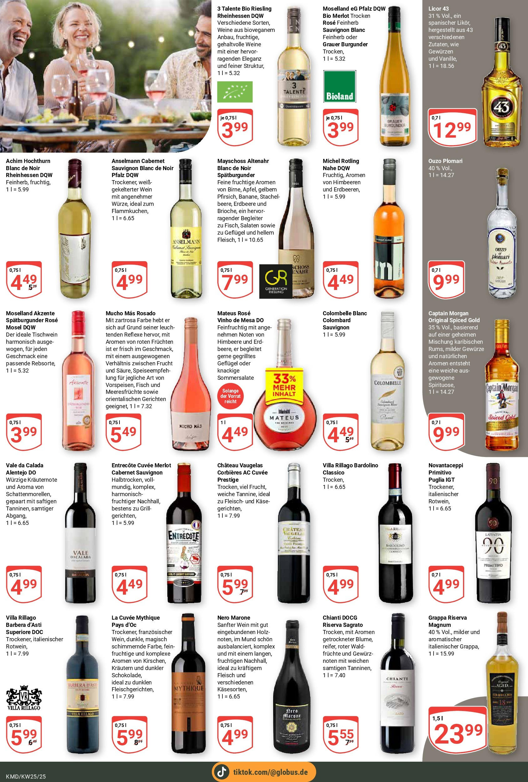 Globus prospekt Köln	 (ab 15.06.2025) » Angebote online | Seite: 19 | Produkte: Rotwein, Entrecote, Captain morgan, Fleisch