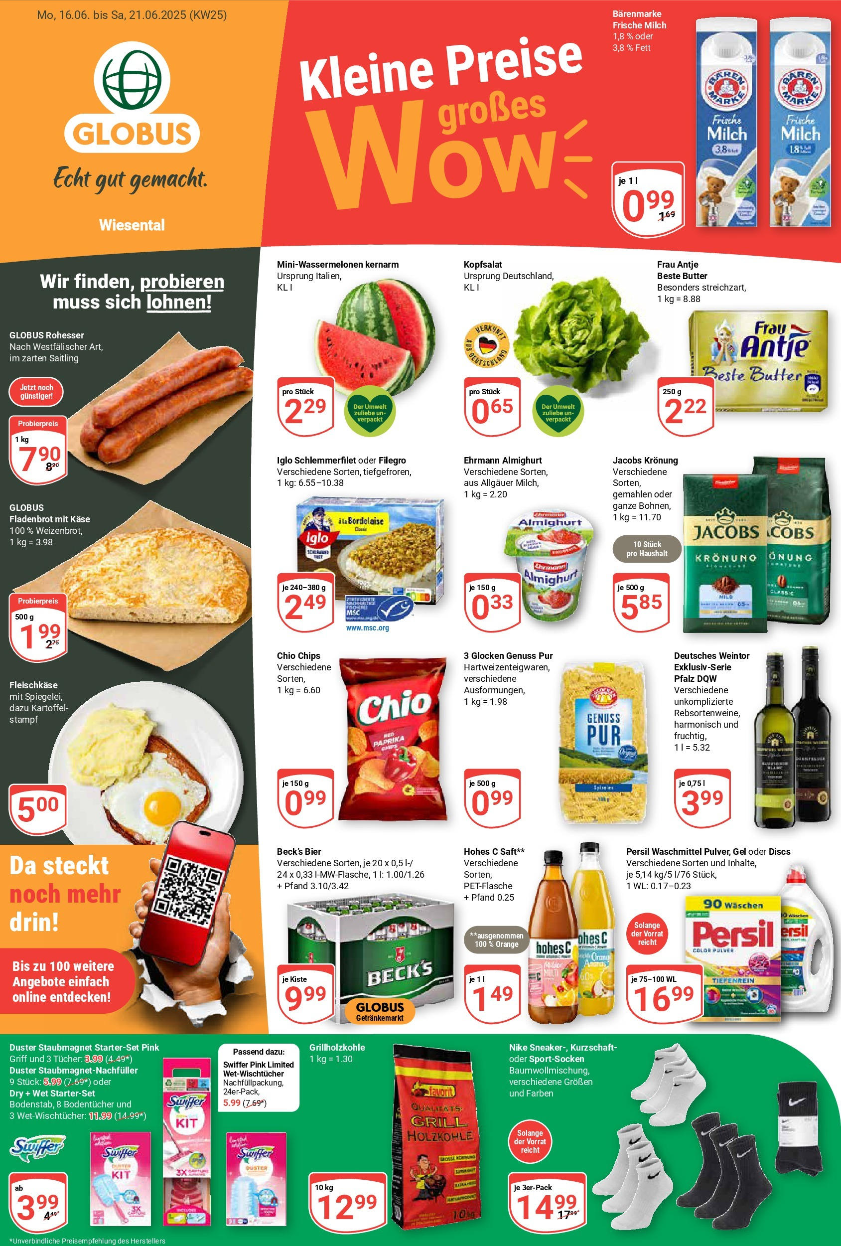 Globus prospekt Waghäusel	 (ab 15.06.2025) » Angebote online | Seite: 1 | Produkte: Grill, Pasta, Hohes c, Saft