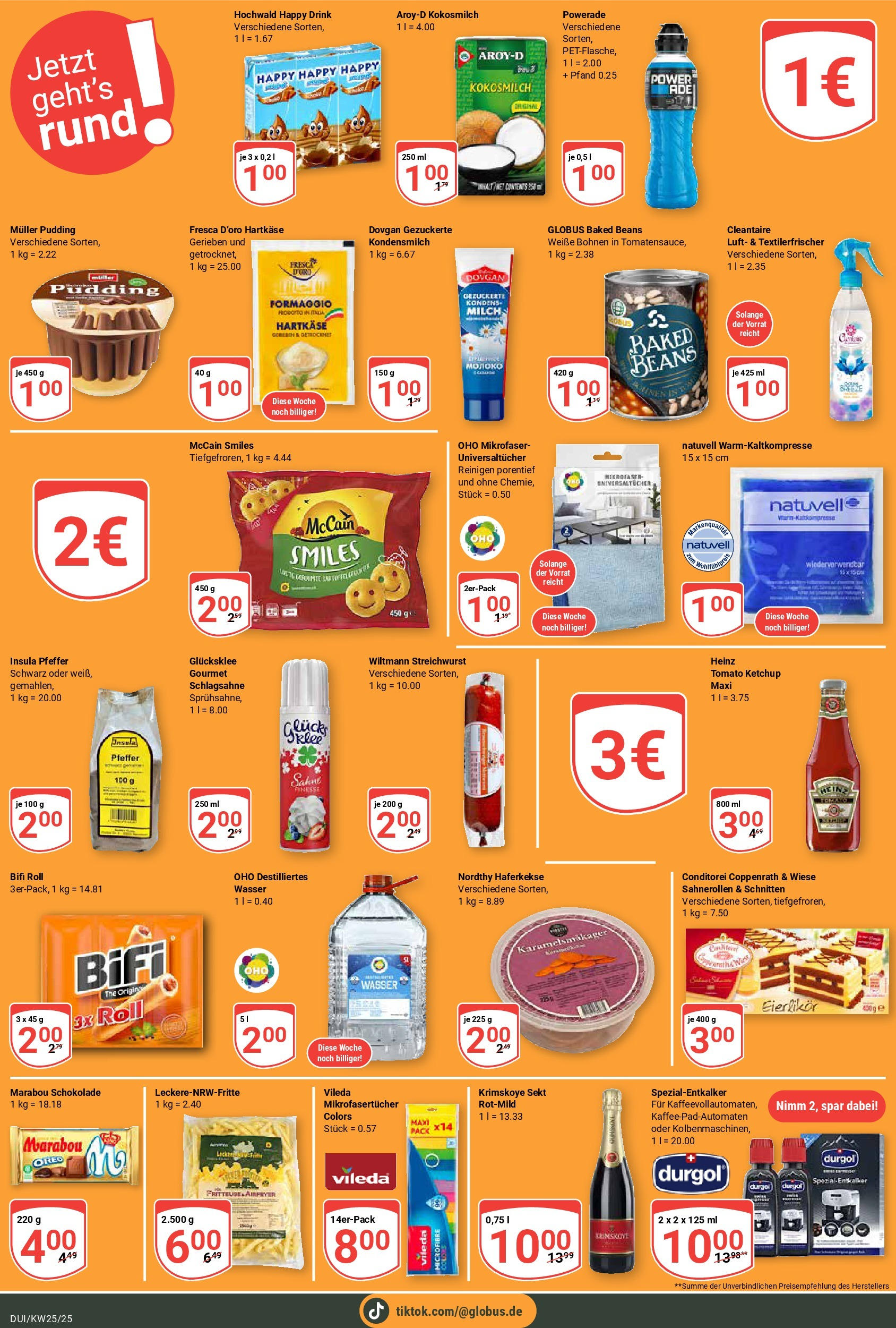 Globus prospekt Duisburg	 (ab 15.06.2025) » Angebote online | Seite: 13 | Produkte: Schlagsahne, Schokolade, McCain, Pudding