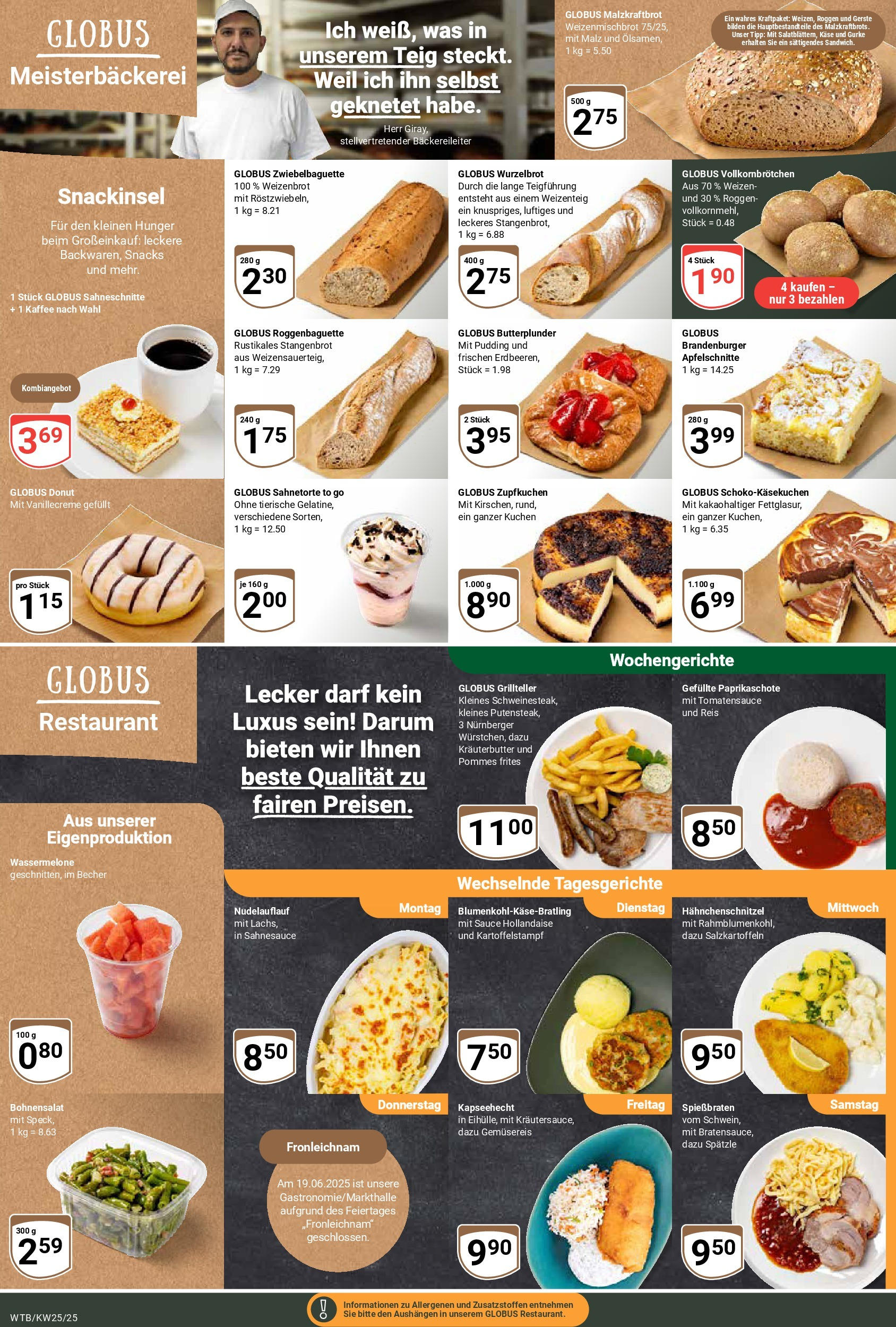 Globus prospekt Wächtersbach	 (ab 15.06.2025) » Angebote online | Seite: 5 | Produkte: Pommes, Baguette, Schnitzel, Erdbeeren