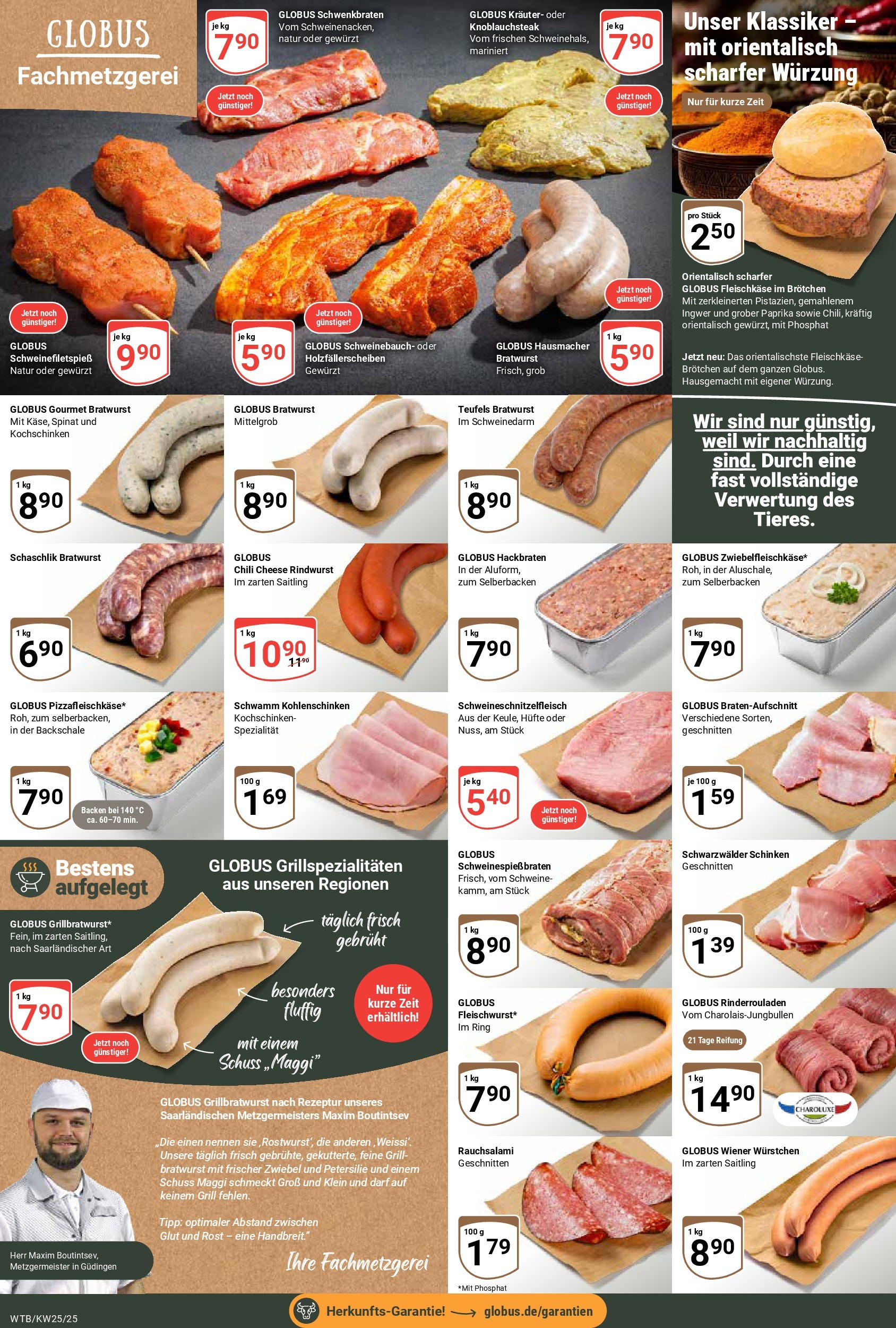 Globus prospekt Wächtersbach	 (ab 15.06.2025) » Angebote online | Seite: 6 | Produkte: Grill, Wiener wurstchen, Schweinebauch, Chili