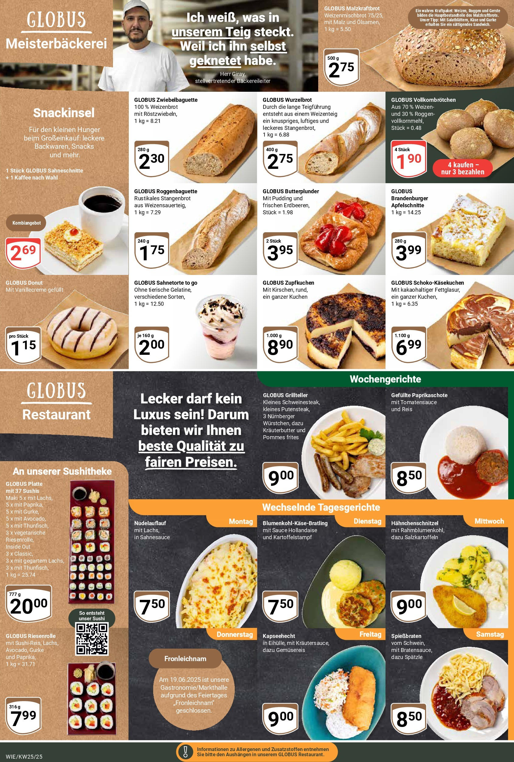 Globus prospekt Waghäusel	 (ab 15.06.2025) » Angebote online | Seite: 5 | Produkte: Käse, Schnitzel, Pudding, Apple