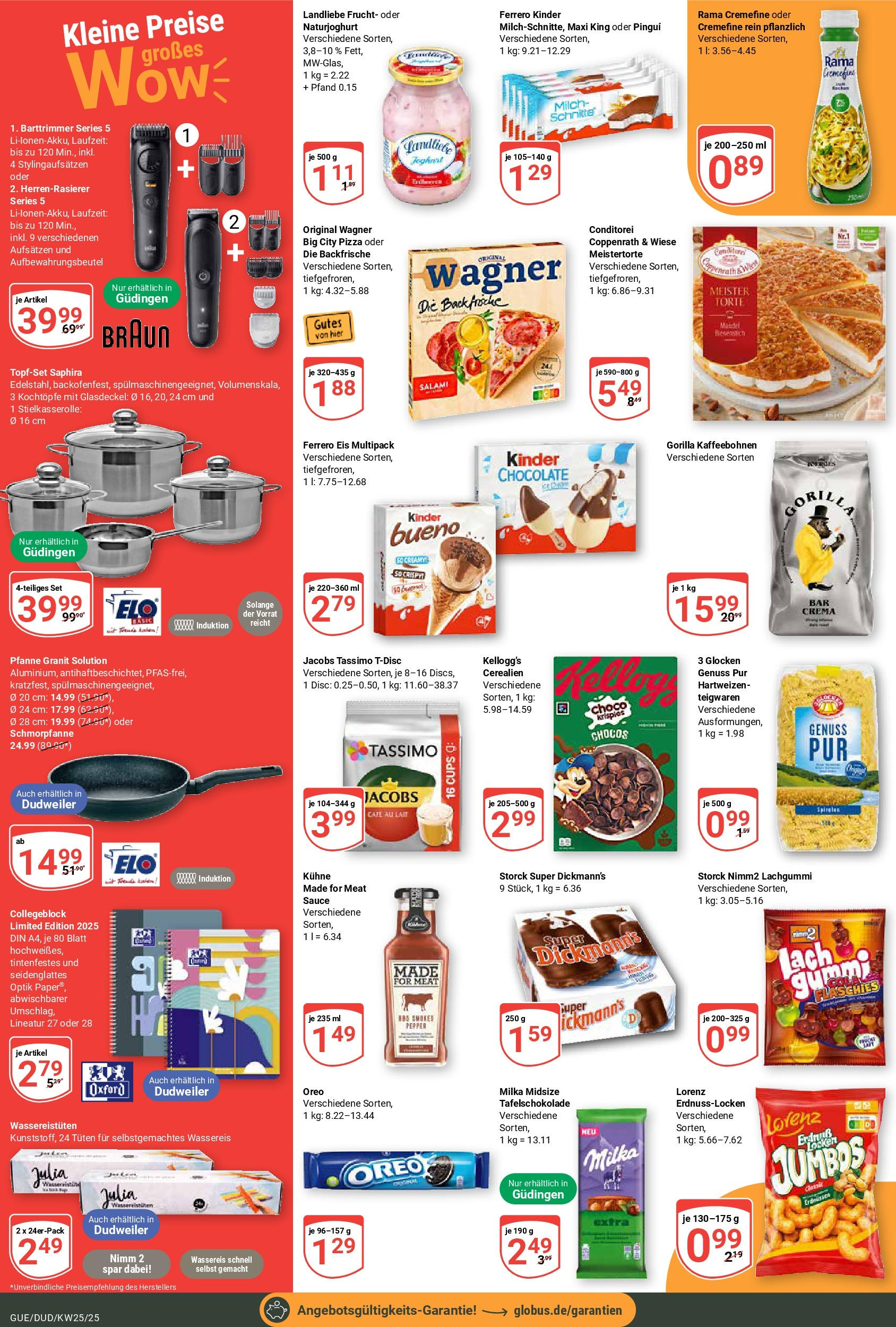 Globus prospekt Saarbrücken-Güdingen	 (ab 15.06.2025) » Angebote online | Seite: 2 | Produkte: Kellogg's, Pasta, Pizza, Eis