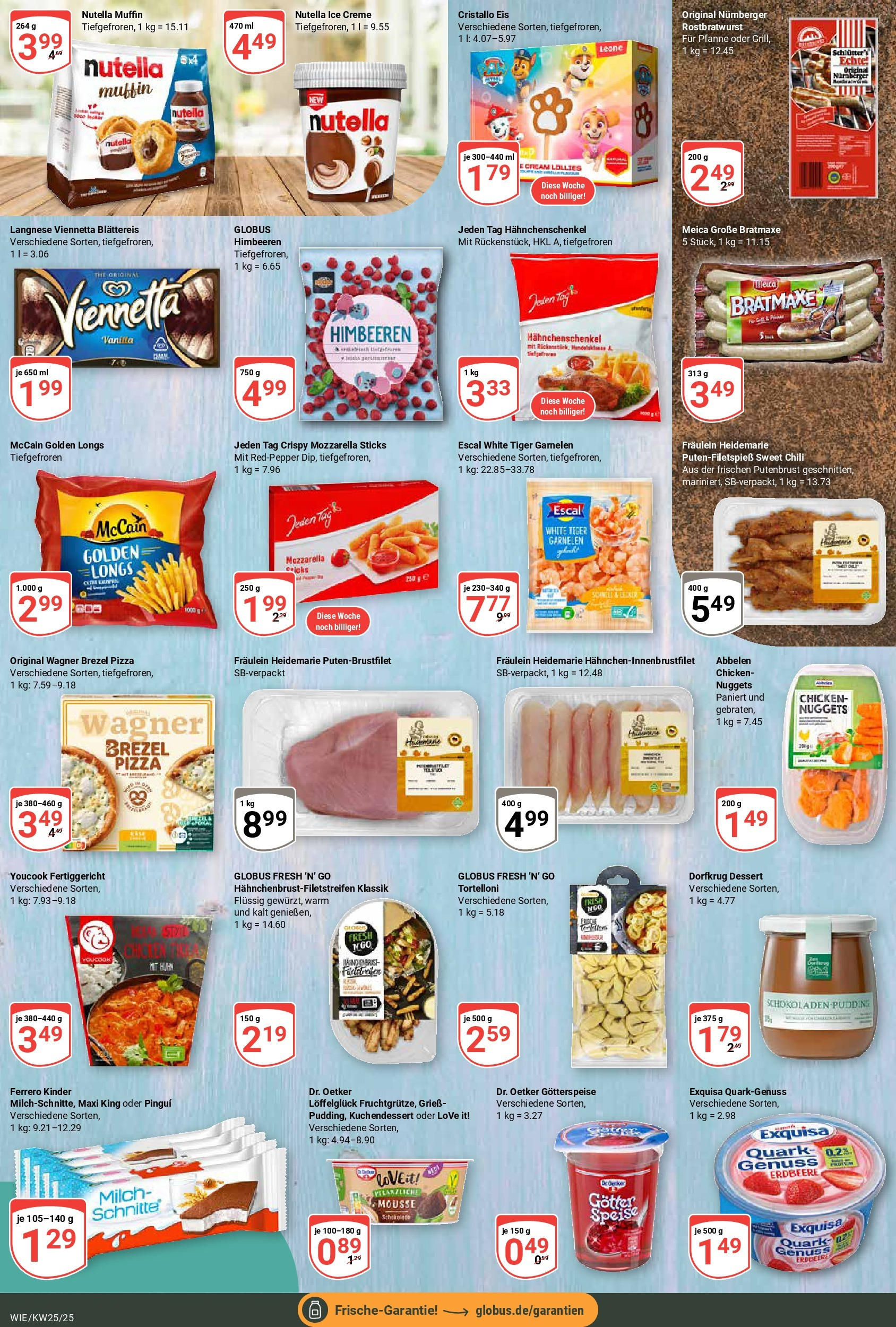 Globus prospekt Waghäusel	 (ab 15.06.2025) » Angebote online | Seite: 8 | Produkte: Himbeeren, Garnelen, Meica, Exquisa