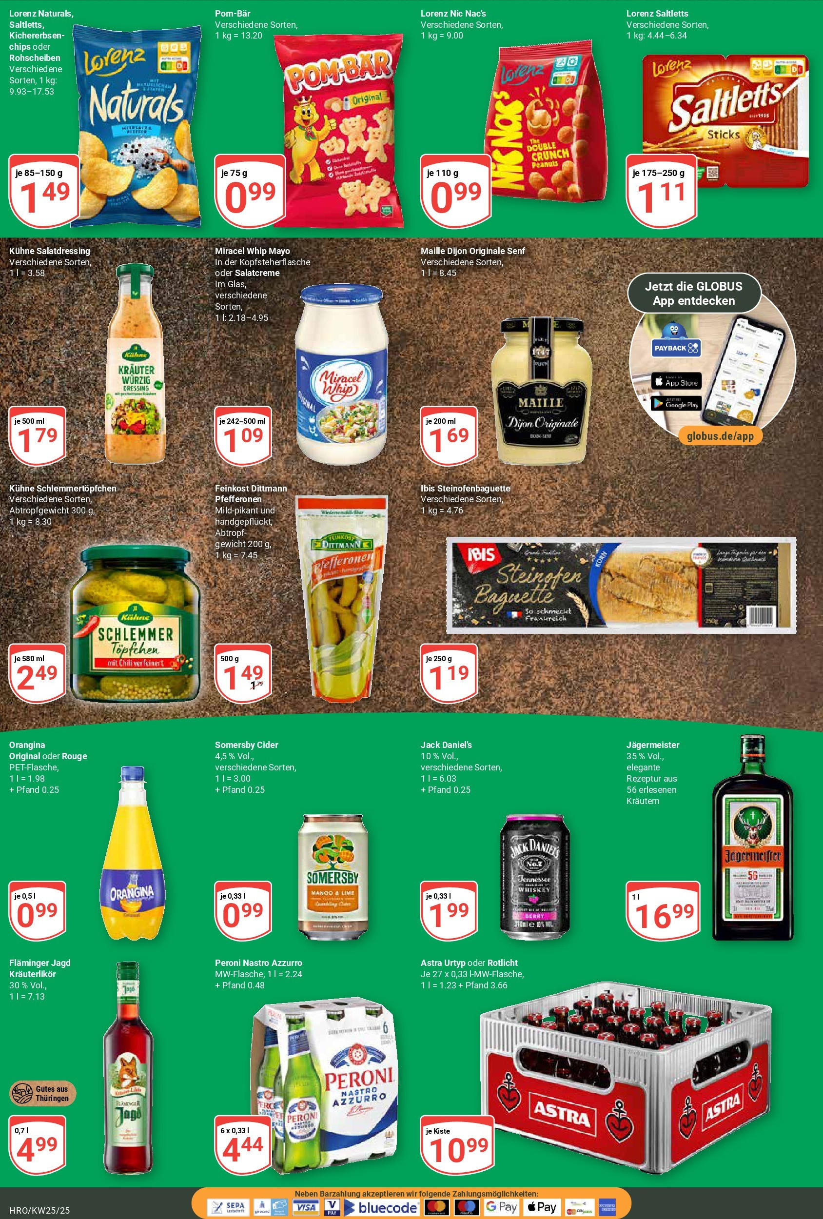 Globus prospekt Rostock	 (ab 15.06.2025) » Angebote online | Seite: 5 | Produkte: Gewicht, Jack Daniel's, Miracel whip, POM-BÄR