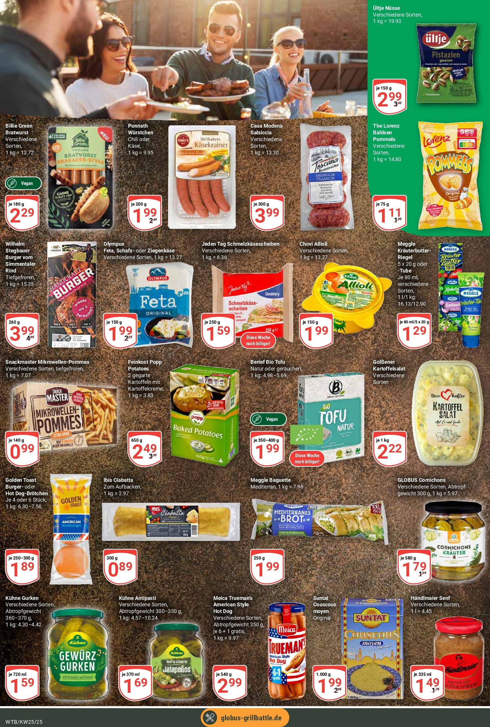 Globus prospekt Wächtersbach	 (ab 15.06.2025) » Angebote online | Seite: 15 | Produkte: Feta, Pommes, Chili, Brot