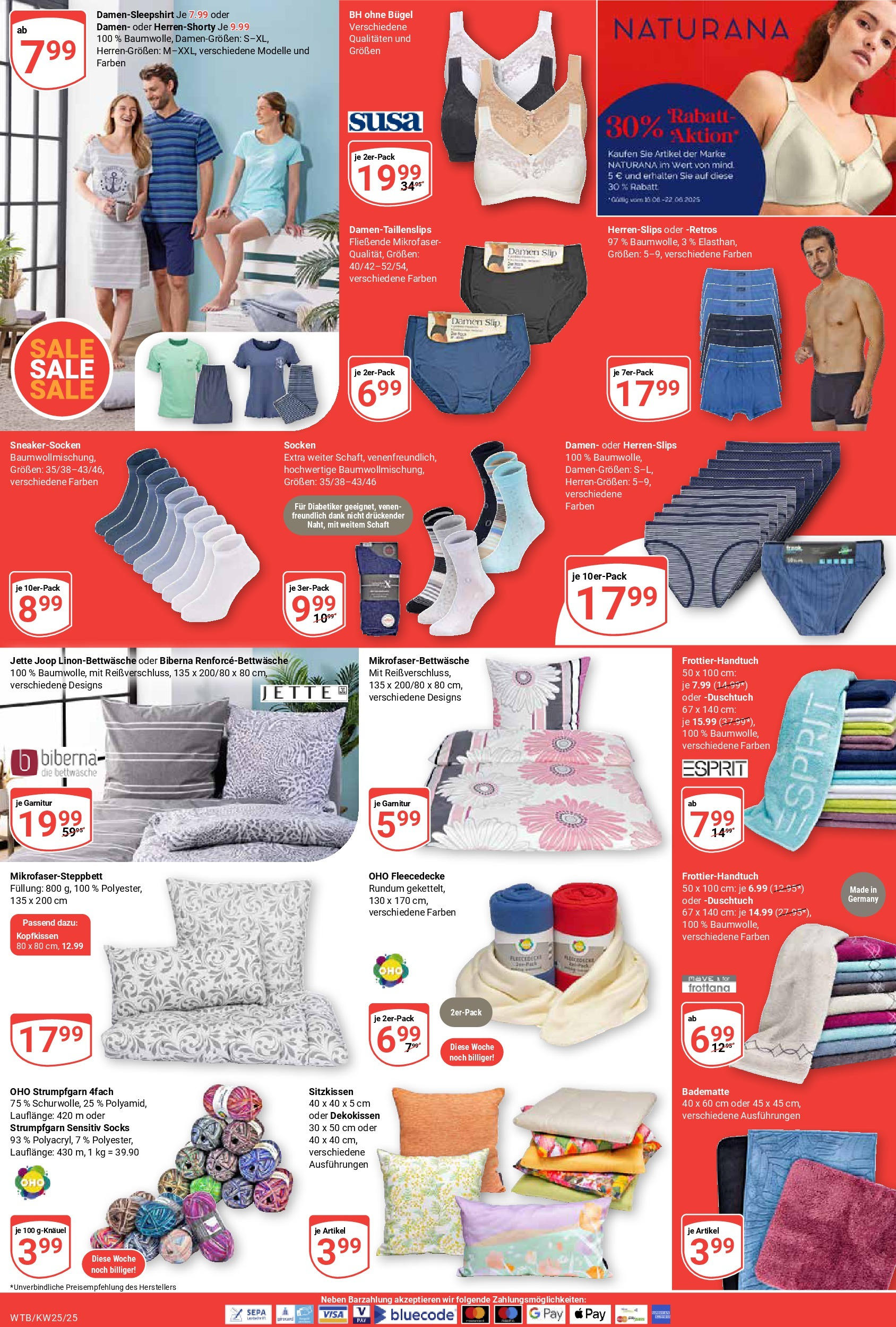 Globus prospekt Wächtersbach	 (ab 15.06.2025) » Angebote online | Seite: 17 | Produkte: Bettwäsche, BH, Socken, Slip
