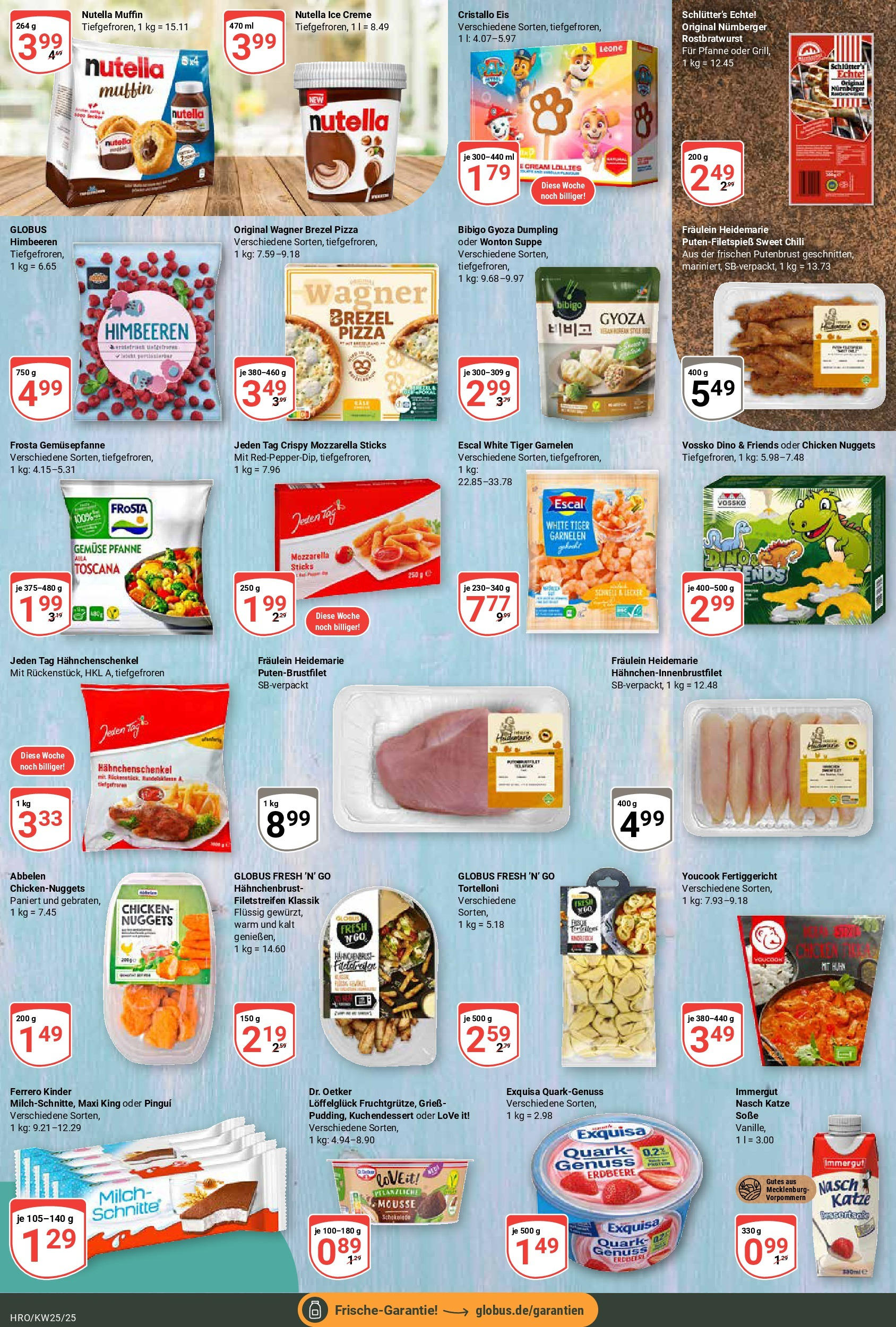 Globus prospekt Rostock	 (ab 15.06.2025) » Angebote online | Seite: 12 | Produkte: Youcook, Garnelen, Exquisa, Hahnchenbrust