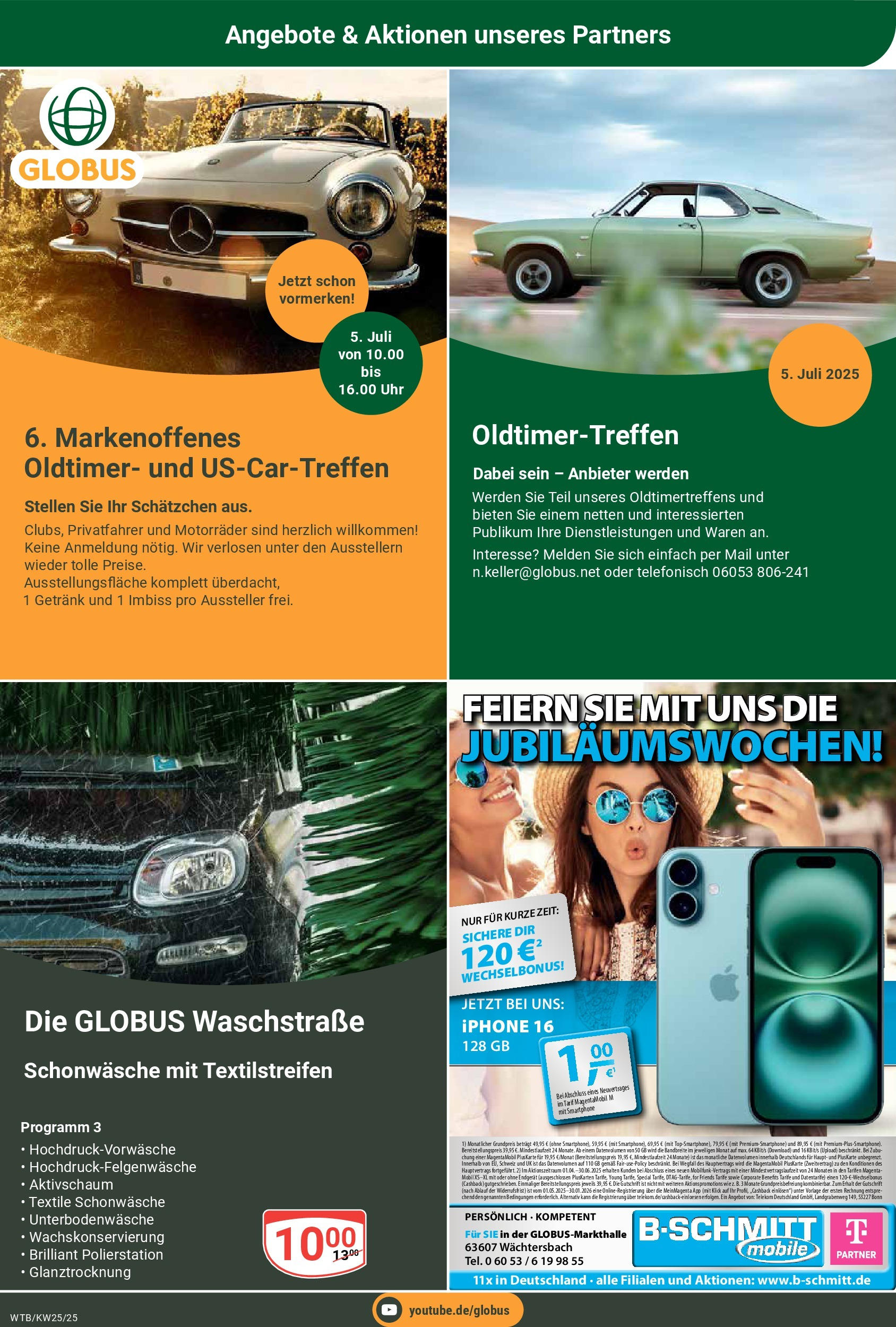 Globus prospekt Wächtersbach	 (ab 15.06.2025) » Angebote online | Seite: 21 | Produkte: Iphone, Apple, Smartphone, Uhr