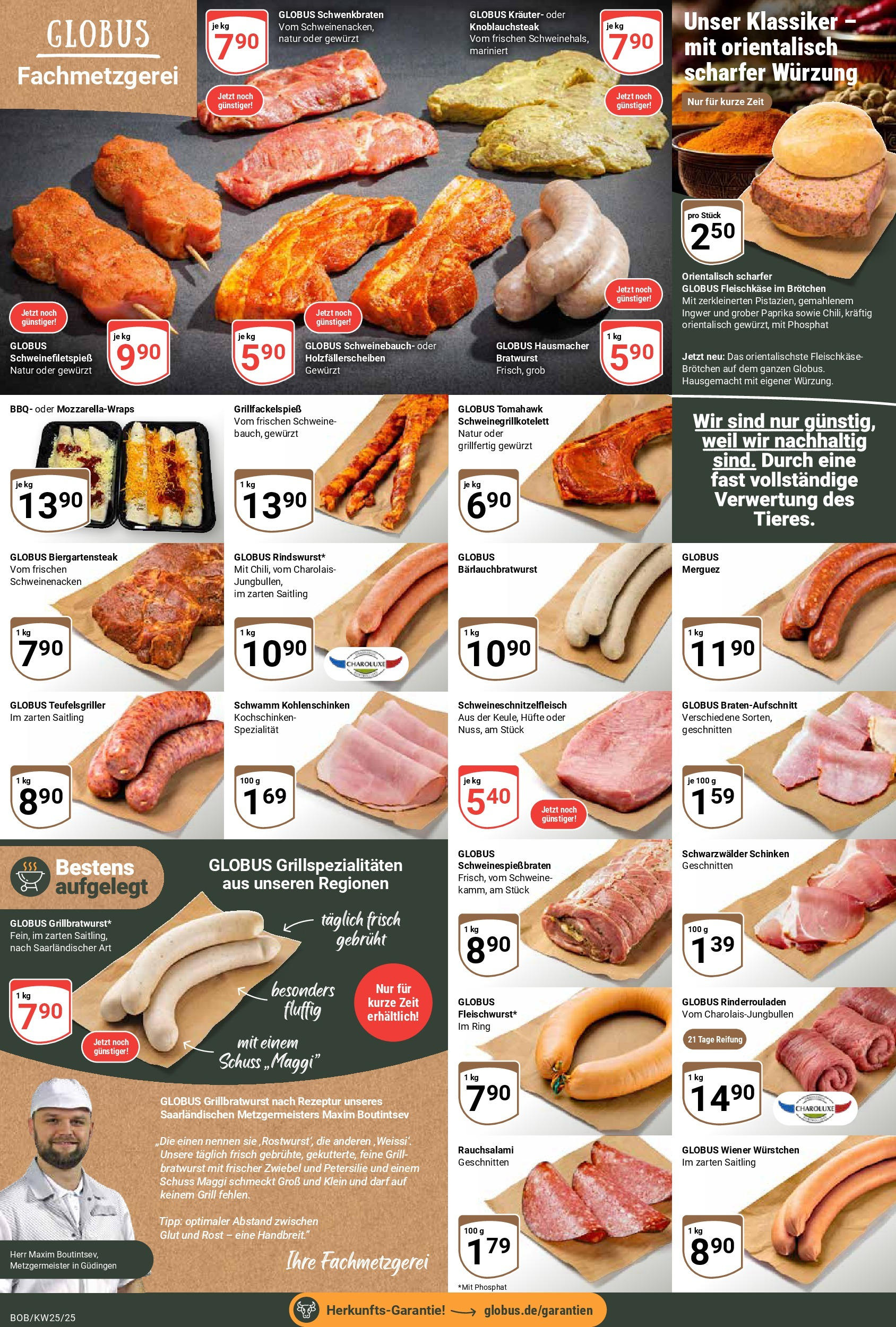 Globus prospekt Bobenheim-Roxheim	 (ab 15.06.2025) » Angebote online | Seite: 6 | Produkte: Schweinebauch, Paprika, Petersilie, Schinken