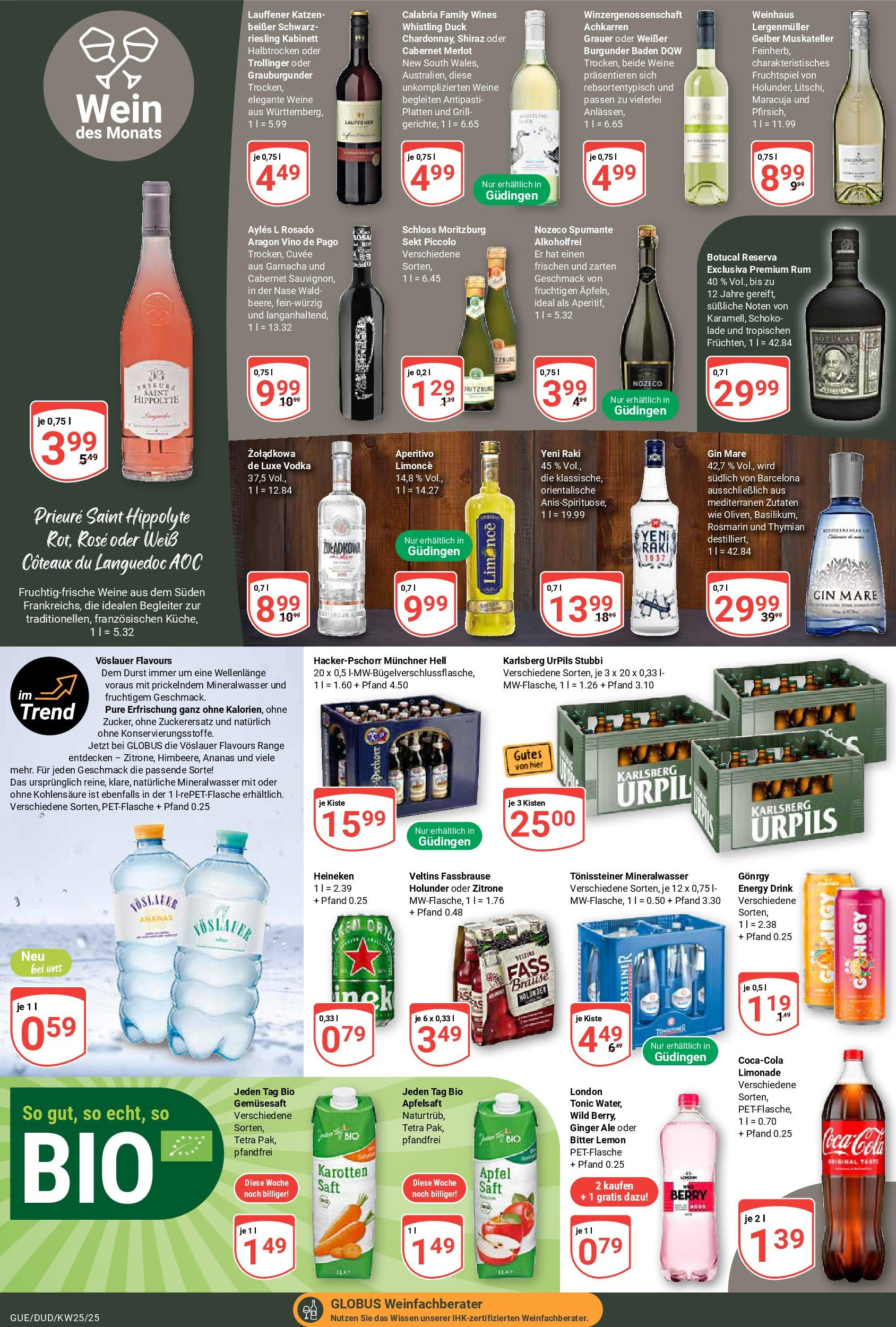 Globus prospekt Saarbrücken-Güdingen	 (ab 15.06.2025) » Angebote online | Seite: 17 | Produkte: Coca cola, Schokolade, Sekt, Mineralwasser
