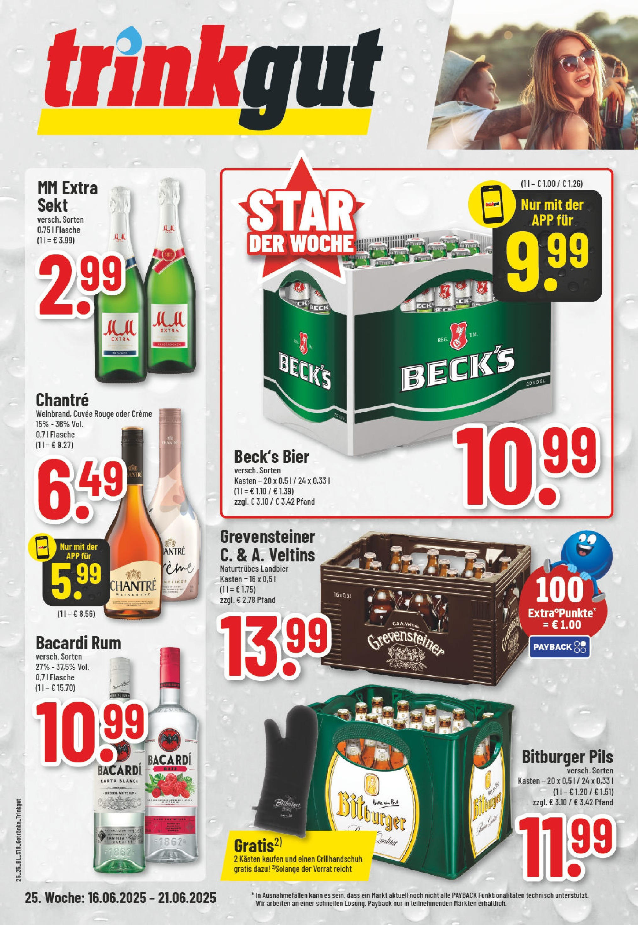 Edeka prospekt Everswinkel	 (ab 15.06.2025) » Angebote Online | Seite: 18 | Produkte: Bacardi, Bier, Rum, Chantré