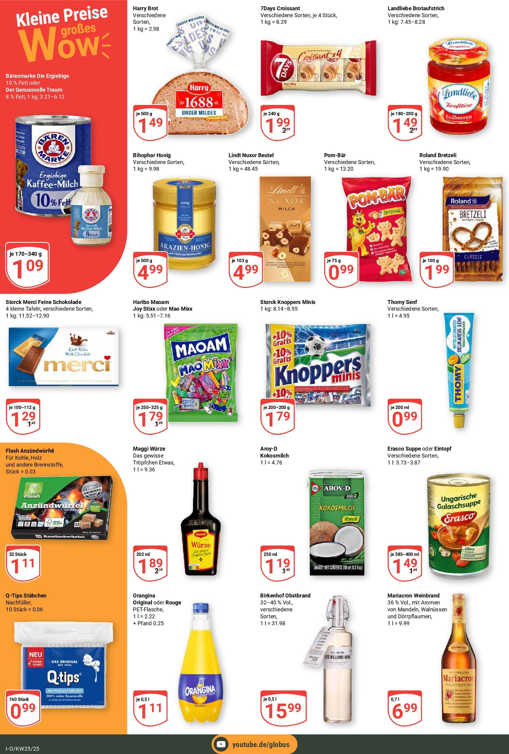 Globus prospekt Idar-Oberstein	 (ab 15.06.2025) » Angebote online | Seite: 4 | Produkte: Knoppers, Brot, Erasco, Chips