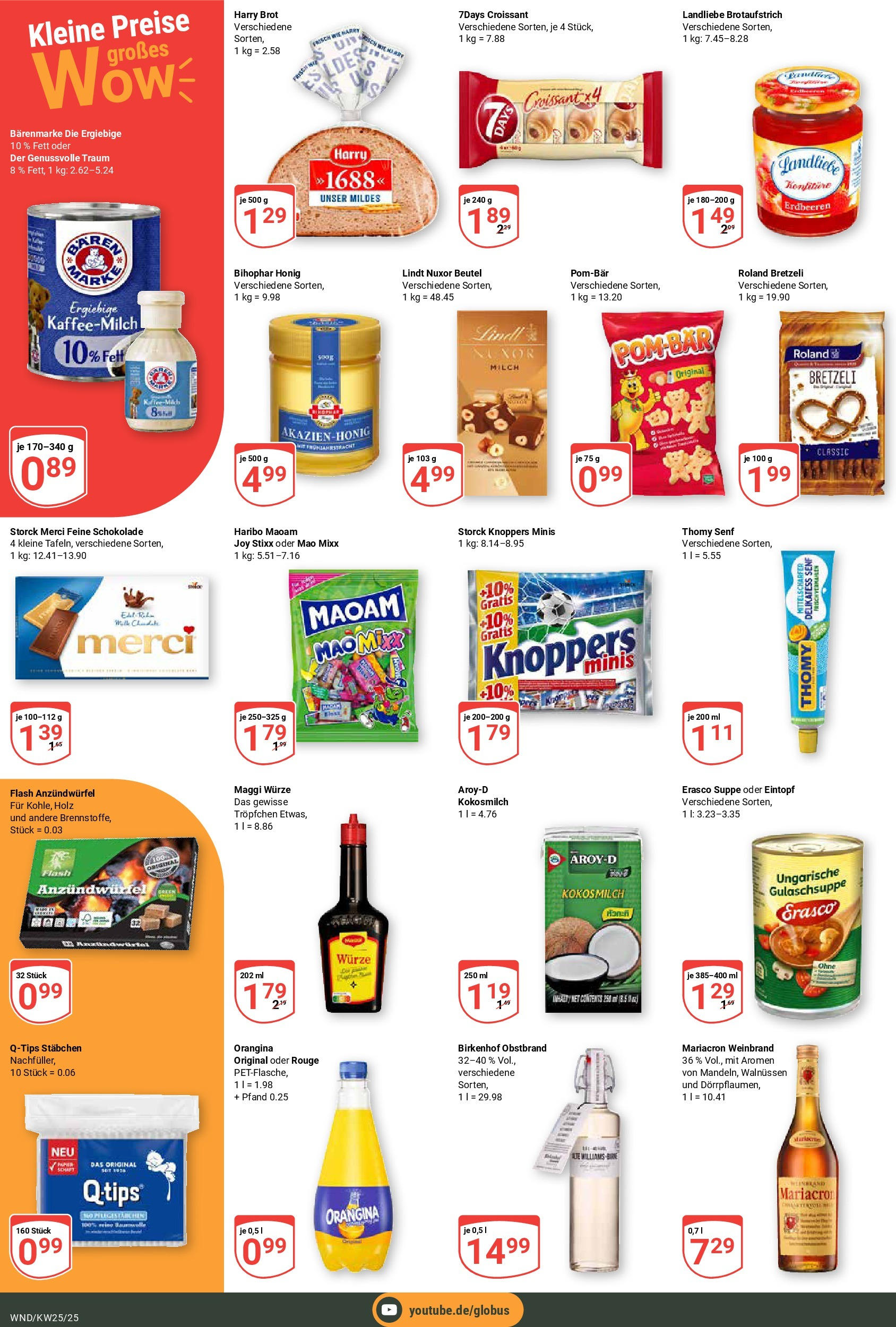 Globus prospekt St. Wendel	 (ab 15.06.2025) » Angebote online | Seite: 4 | Produkte: Rouge, Knoppers, Brot, Lindt
