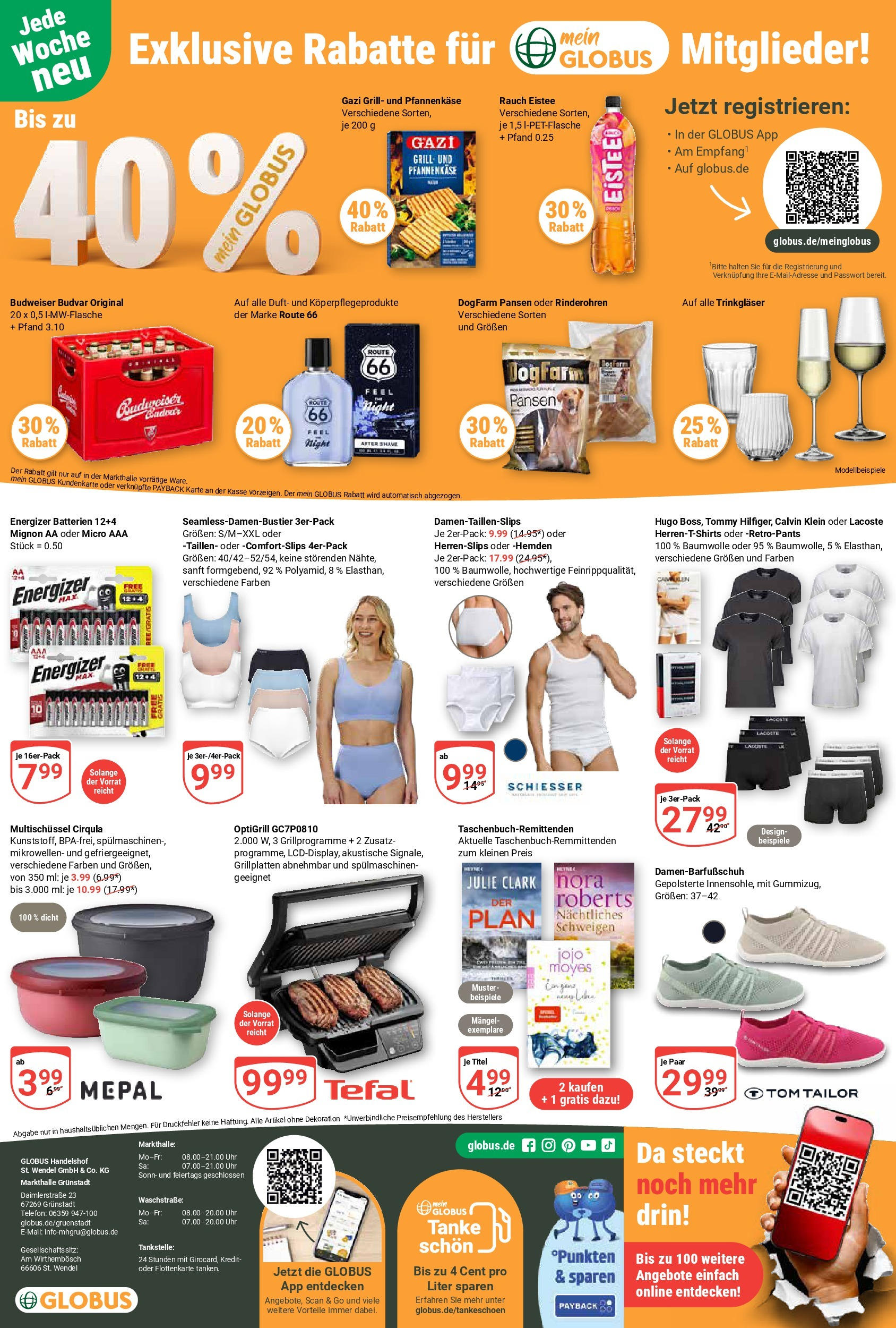 Globus prospekt Bobenheim-Roxheim	 (ab 15.06.2025) » Angebote online | Seite: 18 | Produkte: Grill, Batterien, Budweiser, Hugo