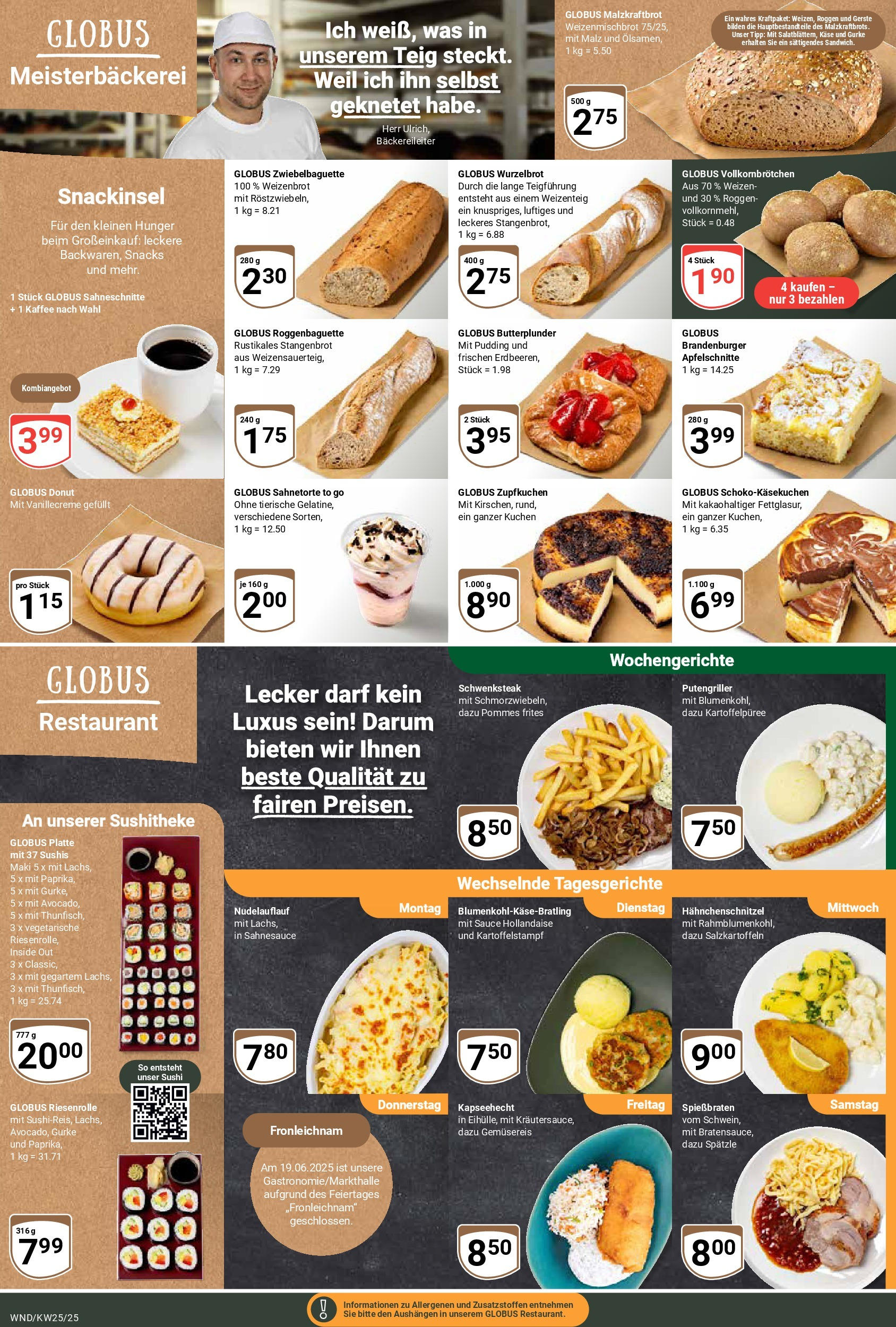 Globus prospekt St. Wendel	 (ab 15.06.2025) » Angebote online | Seite: 7 | Produkte: Käse, Schnitzel, Kuchen, Erdbeeren