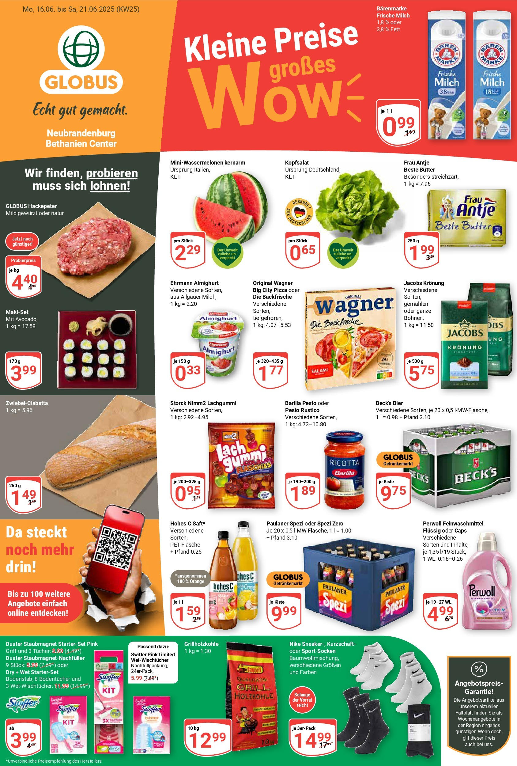 Globus prospekt Neubrandenburg	 (ab 15.06.2025) » Angebote online | Seite: 1 | Produkte: Perwoll, Hohes c, Salami, Swiffer