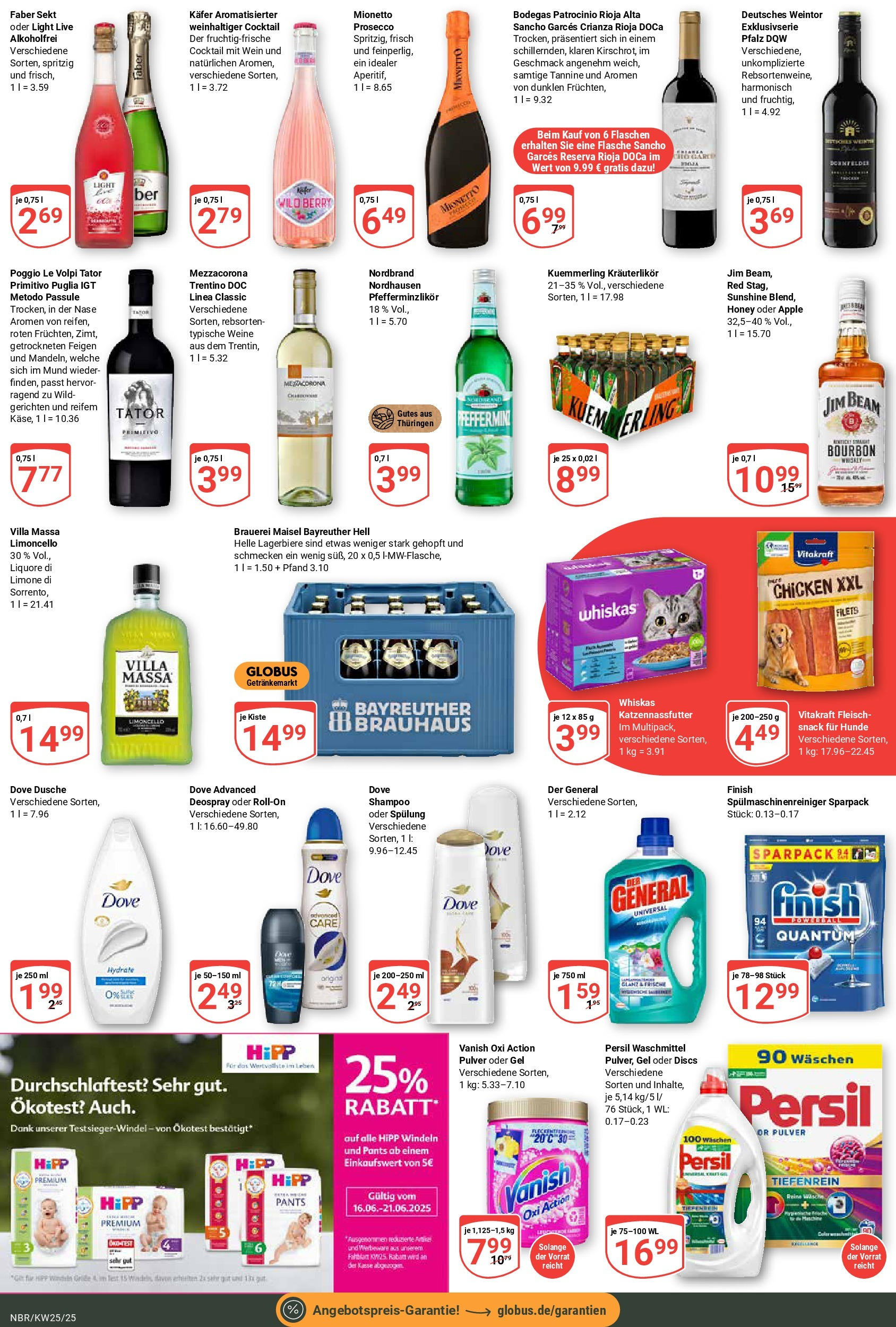 Globus prospekt Neubrandenburg	 (ab 15.06.2025) » Angebote online | Seite: 3 | Produkte: Finish, Shower Gel, Wein, Whiskey
