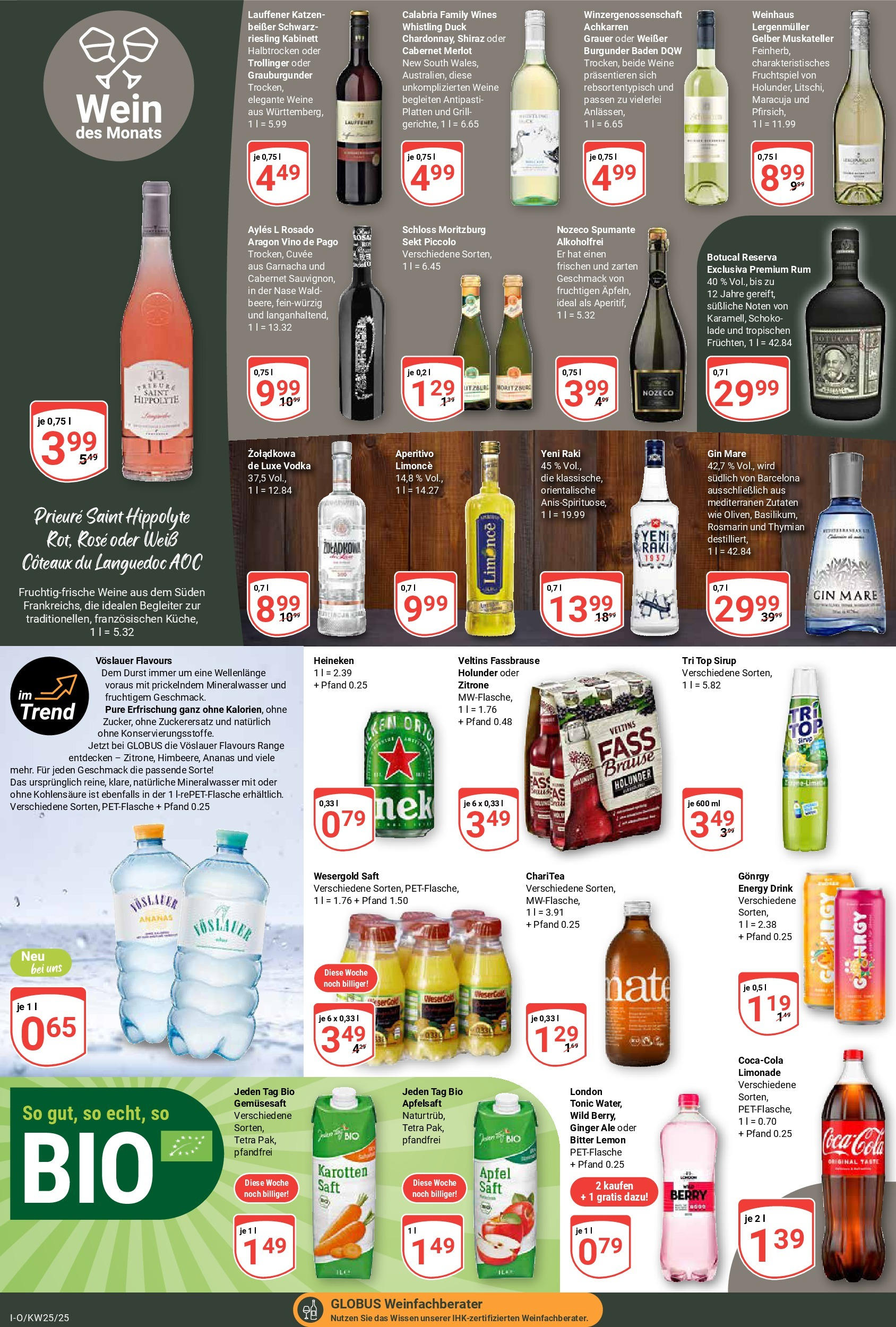 Globus prospekt Idar-Oberstein	 (ab 15.06.2025) » Angebote online | Seite: 16 | Produkte: Rum, Äpfel, Limonade, Apfelsaft