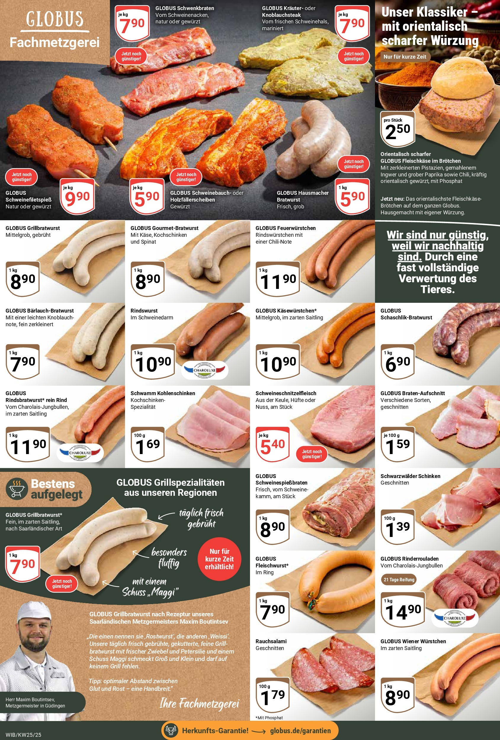 Globus prospekt Wiesbaden-Nordenstadt	 (ab 15.06.2025) » Angebote online | Seite: 6 | Produkte: Rinderrouladen, Grill, Wiener wurstchen, Petersilie