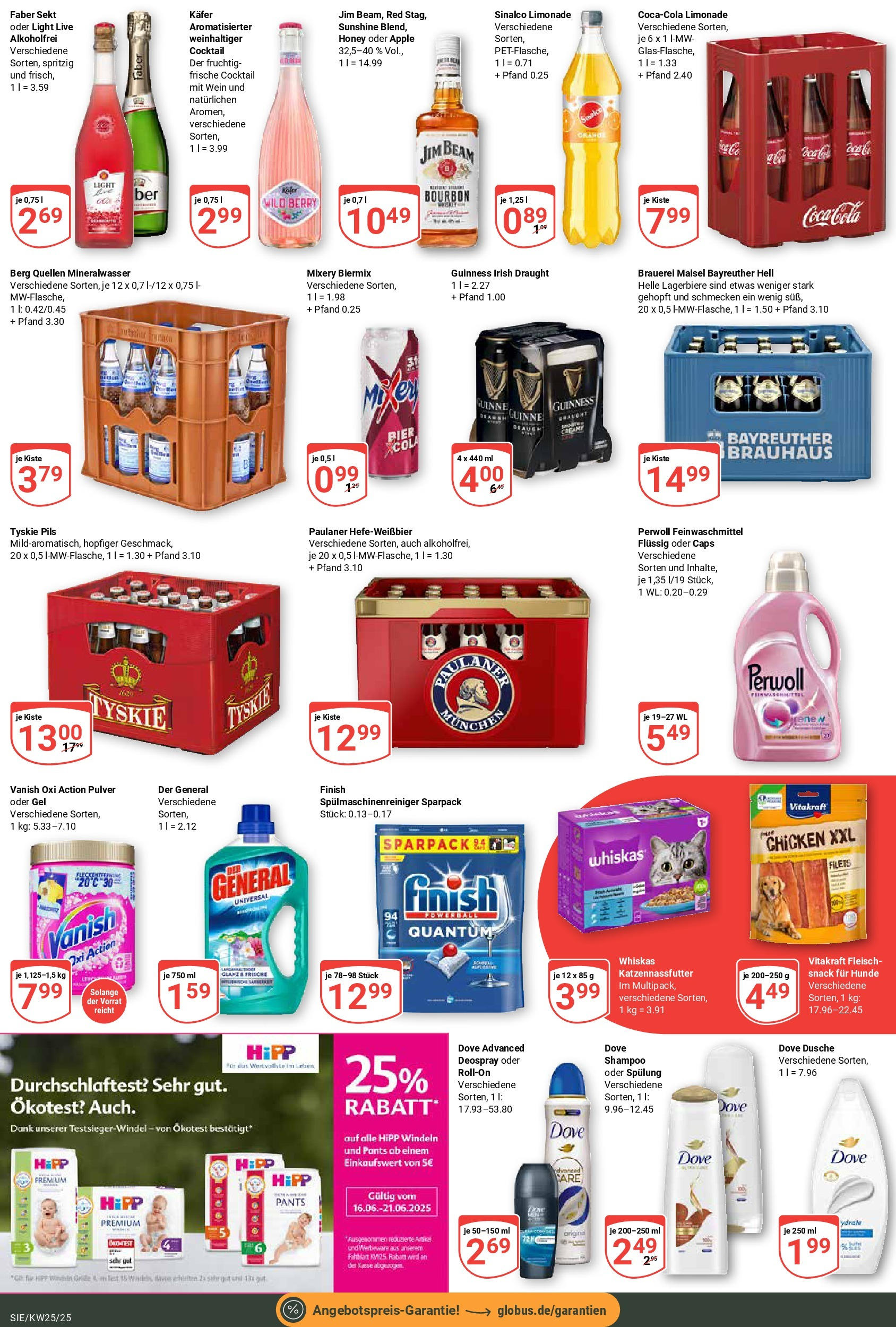 Globus prospekt Siegen	 (ab 15.06.2025) » Angebote online | Seite: 3 | Produkte: Jim beam, Bier, Sekt, Finish