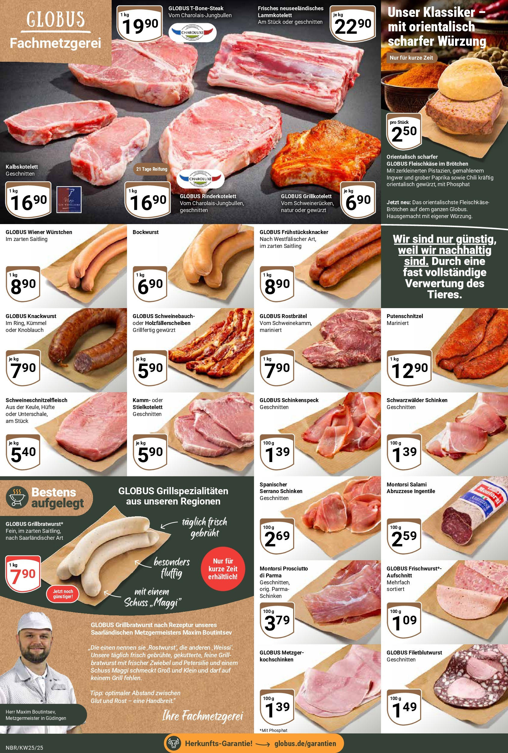 Globus prospekt Neubrandenburg	 (ab 15.06.2025) » Angebote online | Seite: 6 | Produkte: Bockwurst, Grill, Wiener wurstchen, Putenschnitzel
