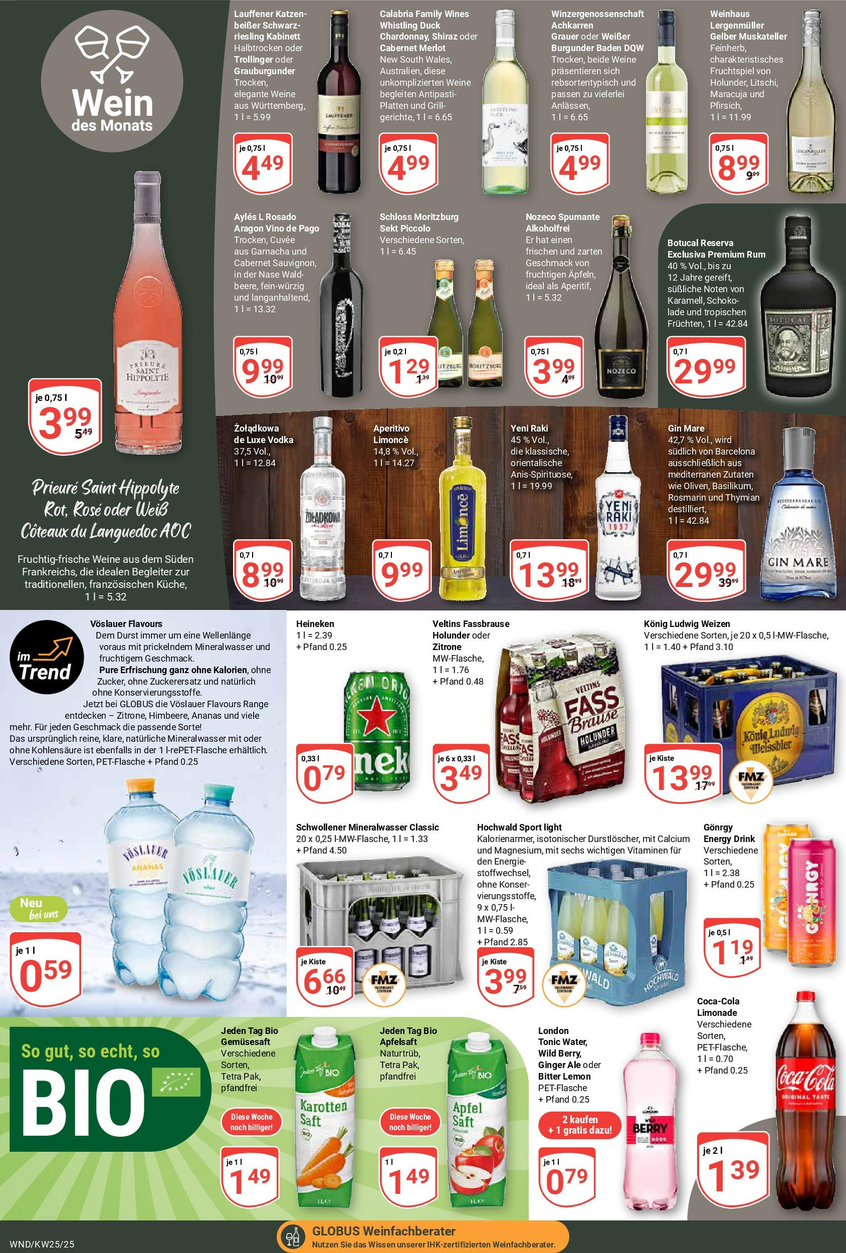 Globus prospekt St. Wendel	 (ab 15.06.2025) » Angebote online | Seite: 17 | Produkte: Sekt, Merlot, Saft, Fassbrause