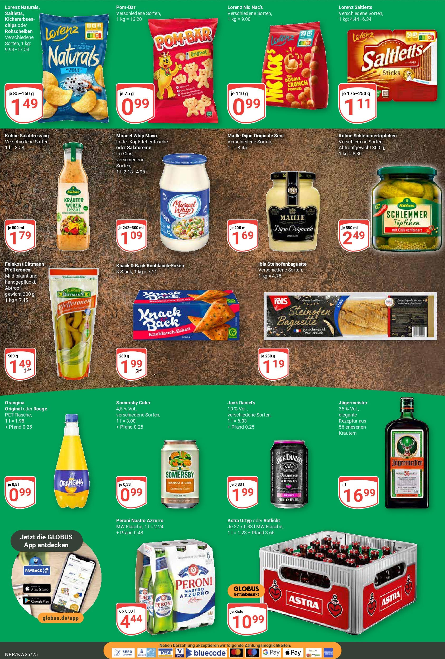 Globus prospekt Neubrandenburg	 (ab 15.06.2025) » Angebote online | Seite: 9 | Produkte: Astra, Jack Daniel's, Mayonnaise, Chili