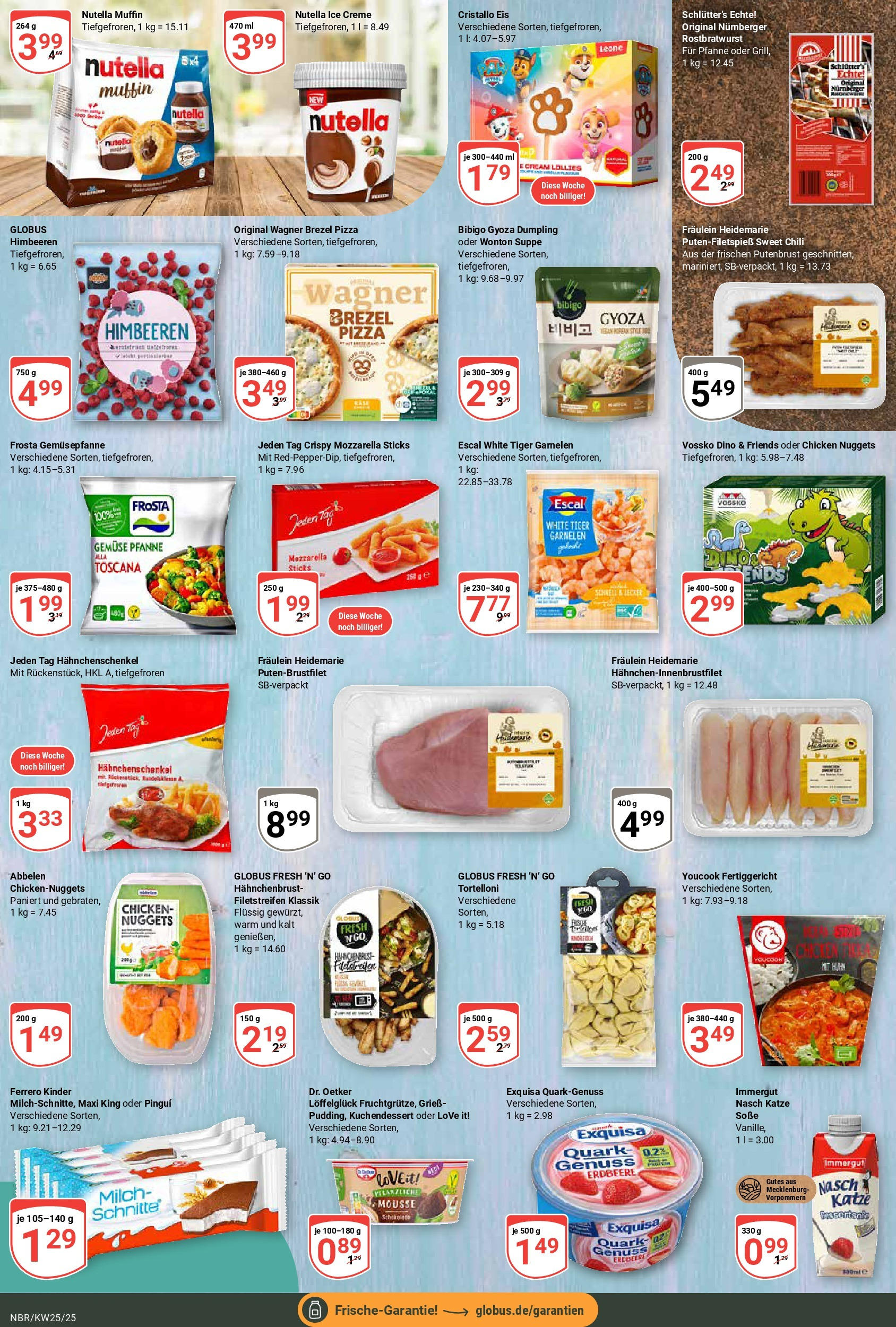 Globus prospekt Neubrandenburg	 (ab 15.06.2025) » Angebote online | Seite: 11 | Produkte: Garnelen, Creme, Frosta, Tiger garnelen