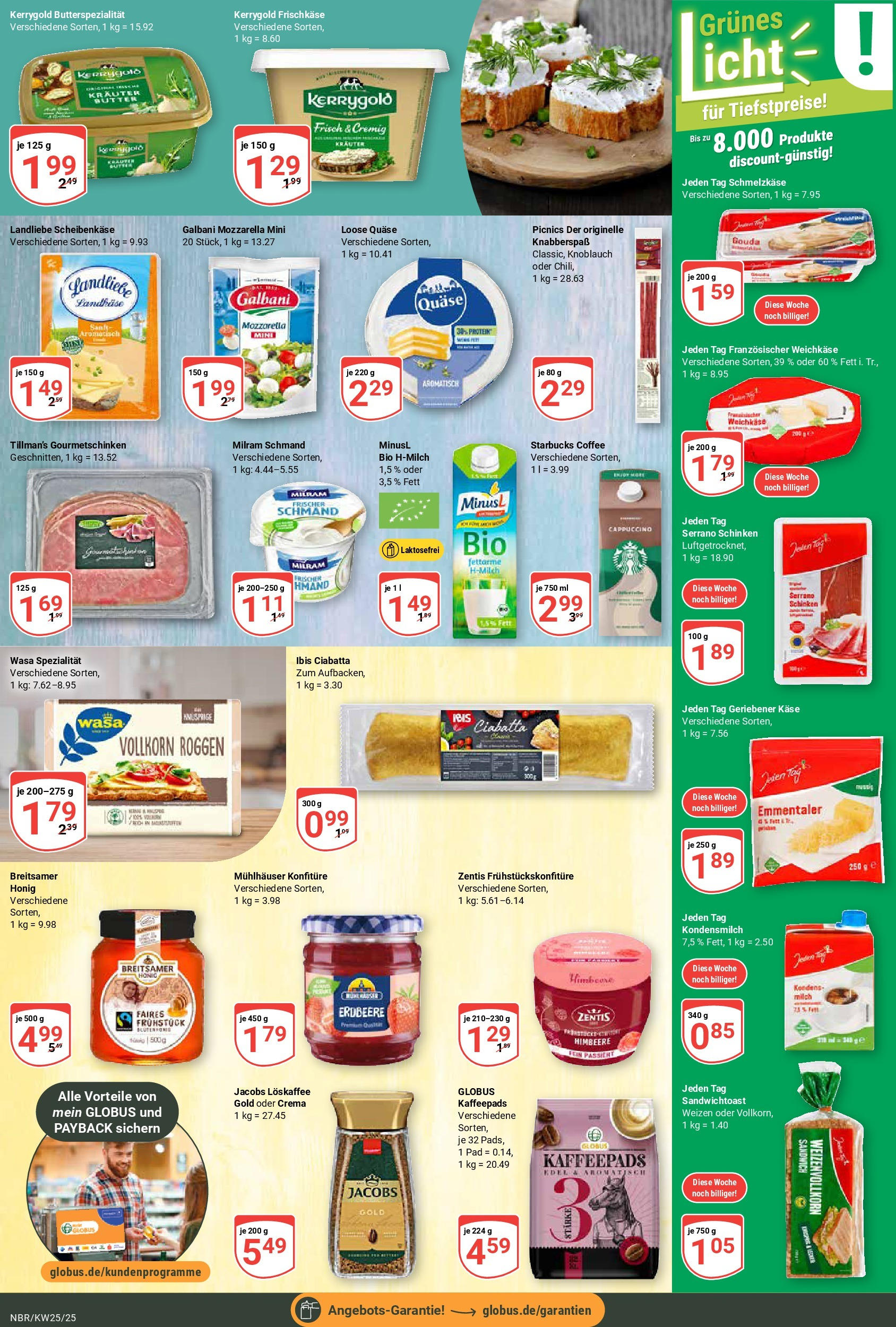 Globus prospekt Neubrandenburg	 (ab 15.06.2025) » Angebote online | Seite: 12 | Produkte: Käse, Starbucks, Chili, Frischkase