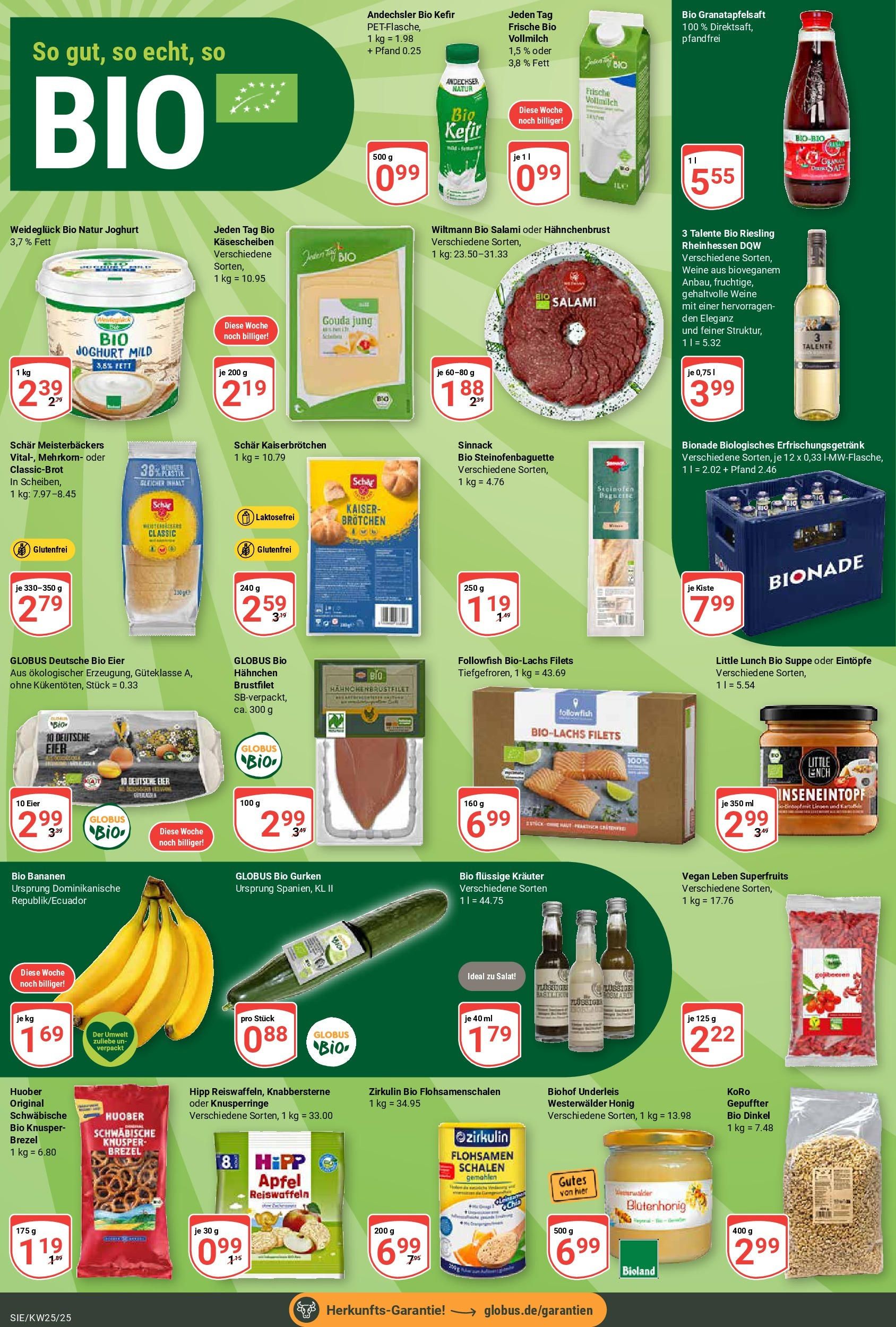 Globus prospekt Siegen	 (ab 15.06.2025) » Angebote online | Seite: 15 | Produkte: Joghurt, Eier, Äpfel, Bananen