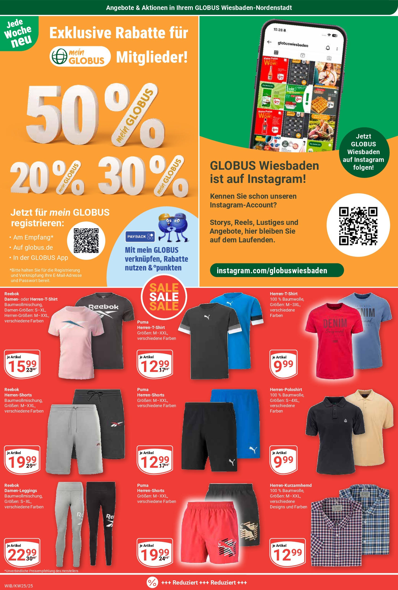 Globus prospekt Wiesbaden-Nordenstadt	 (ab 15.06.2025) » Angebote online | Seite: 20 | Produkte: Shirt, T-Shirt, Leggings
