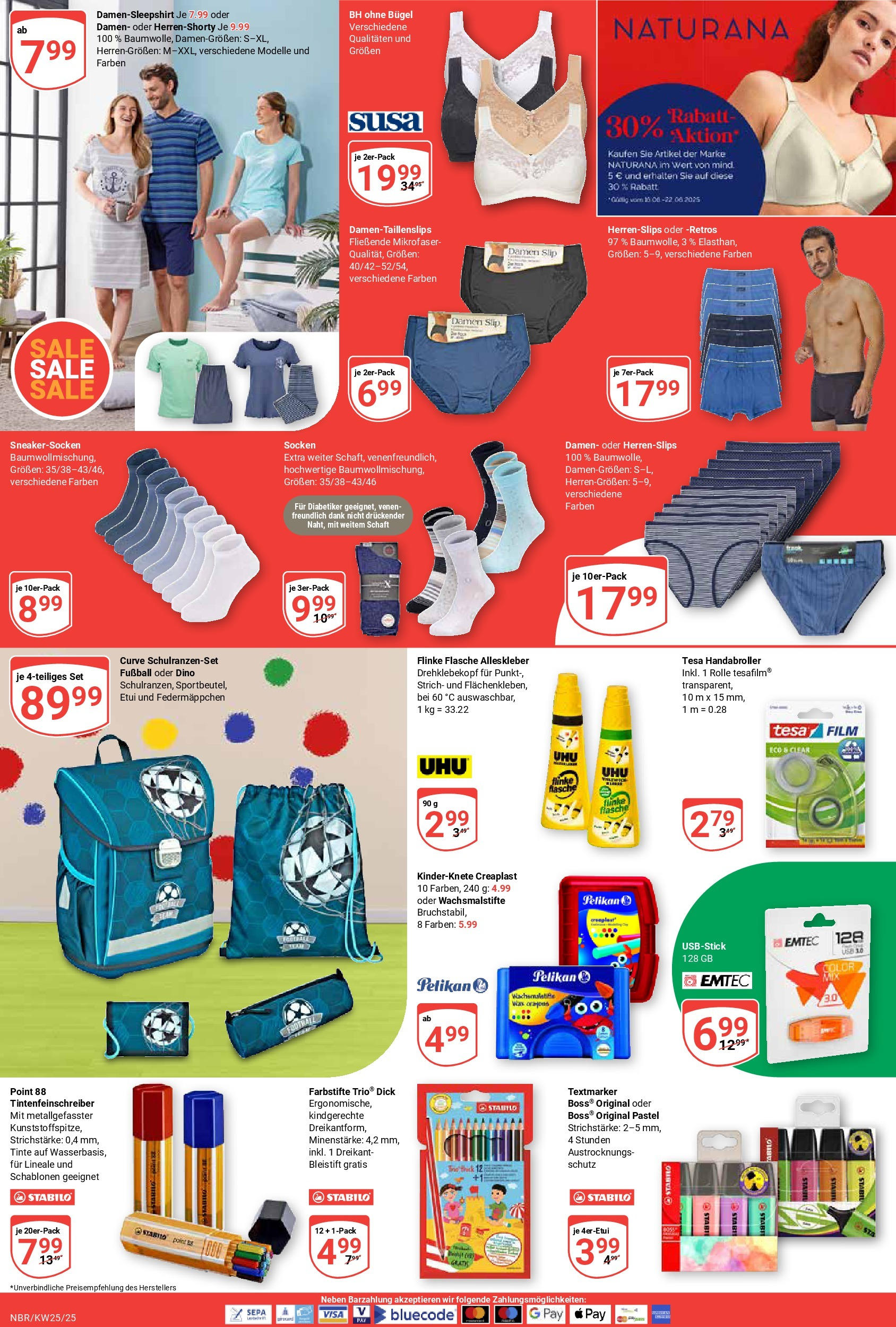 Globus prospekt Neubrandenburg	 (ab 15.06.2025) » Angebote online | Seite: 21 | Produkte: Fußball, Socken, Slip, Highlighter