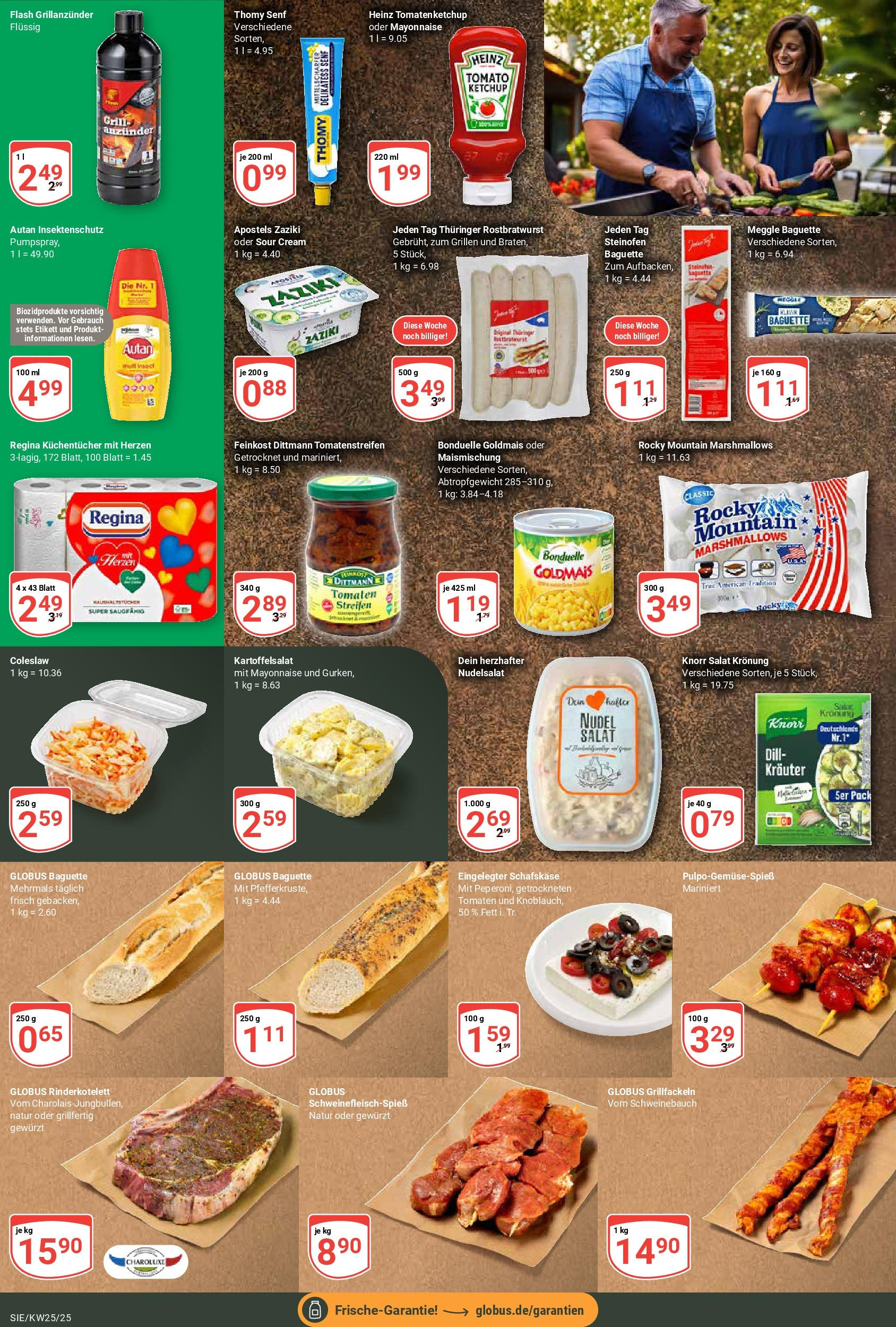 Globus prospekt Siegen	 (ab 15.06.2025) » Angebote online | Seite: 19 | Produkte: Baguette, Knorr, Ketchup, Salat