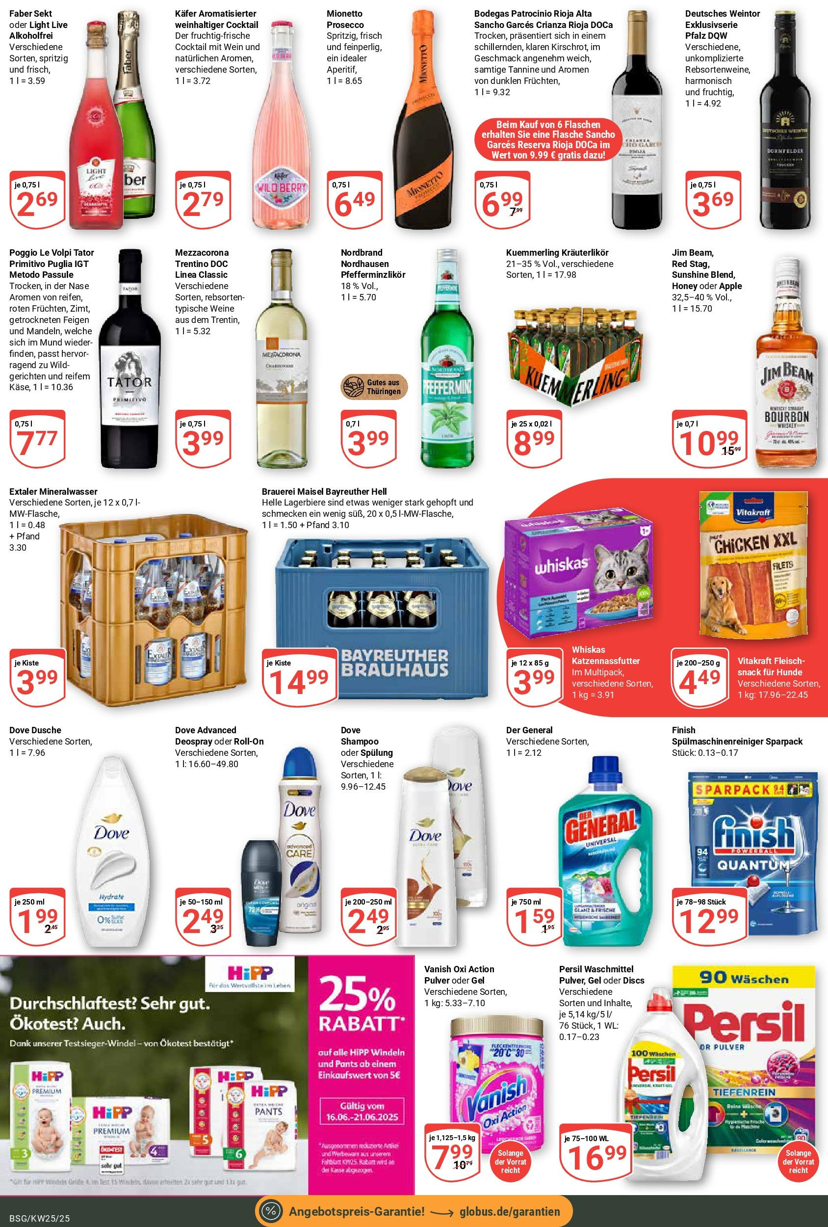 Globus prospekt Braunschweig	 (ab 15.06.2025) » Angebote online | Seite: 7 | Produkte: Jim beam, Dusche, Spülung, Waschmittel