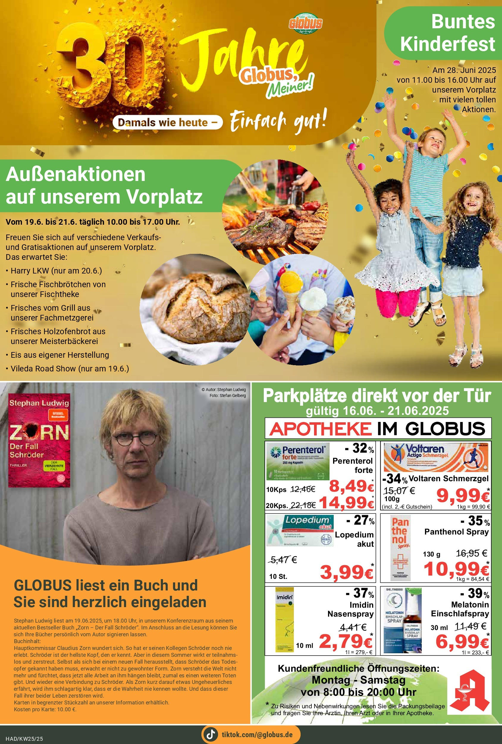 Globus prospekt Halle (saale)	 (ab 15.06.2025) » Angebote online | Seite: 9 | Produkte: Grill, Tür, Eis, Uhr