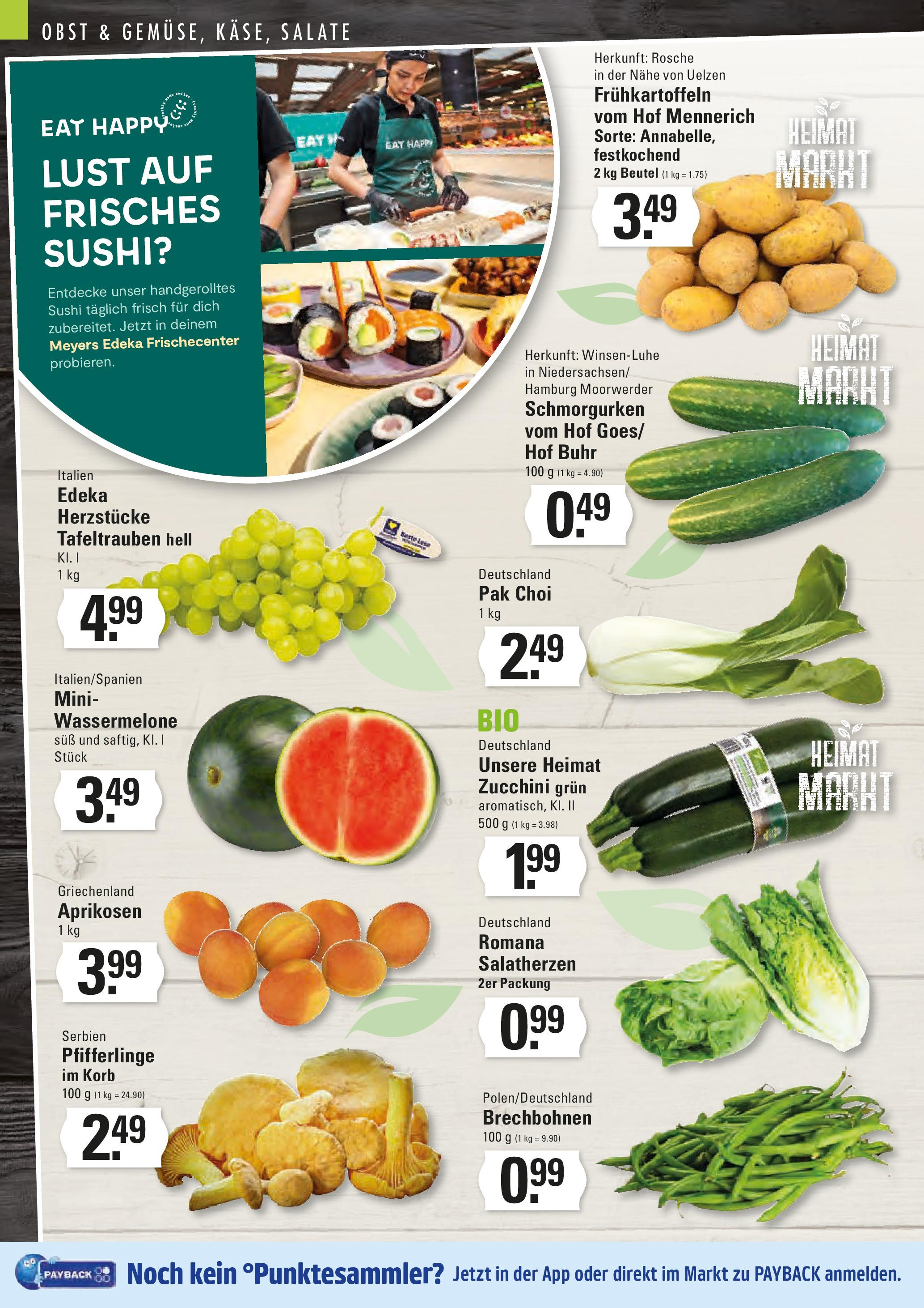 Edeka prospekt Hamburg	 (ab 15.06.2025) » Angebote Online | Seite: 2 | Produkte: Korb, Obst, Pfifferlinge, Zucchini