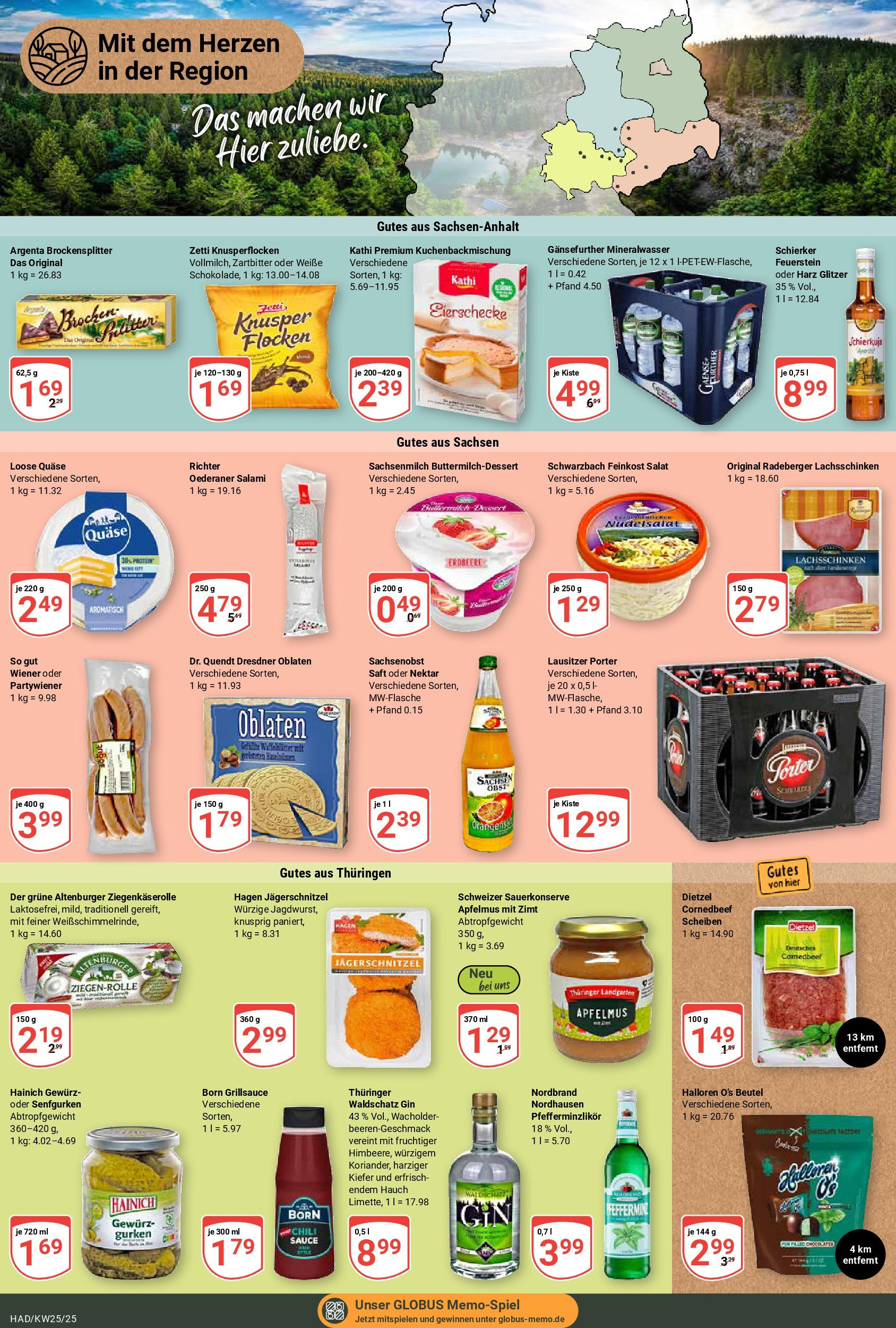 Globus prospekt Halle (saale)	 (ab 15.06.2025) » Angebote online | Seite: 25 | Produkte: Limette, Gin, Gurken, Salat