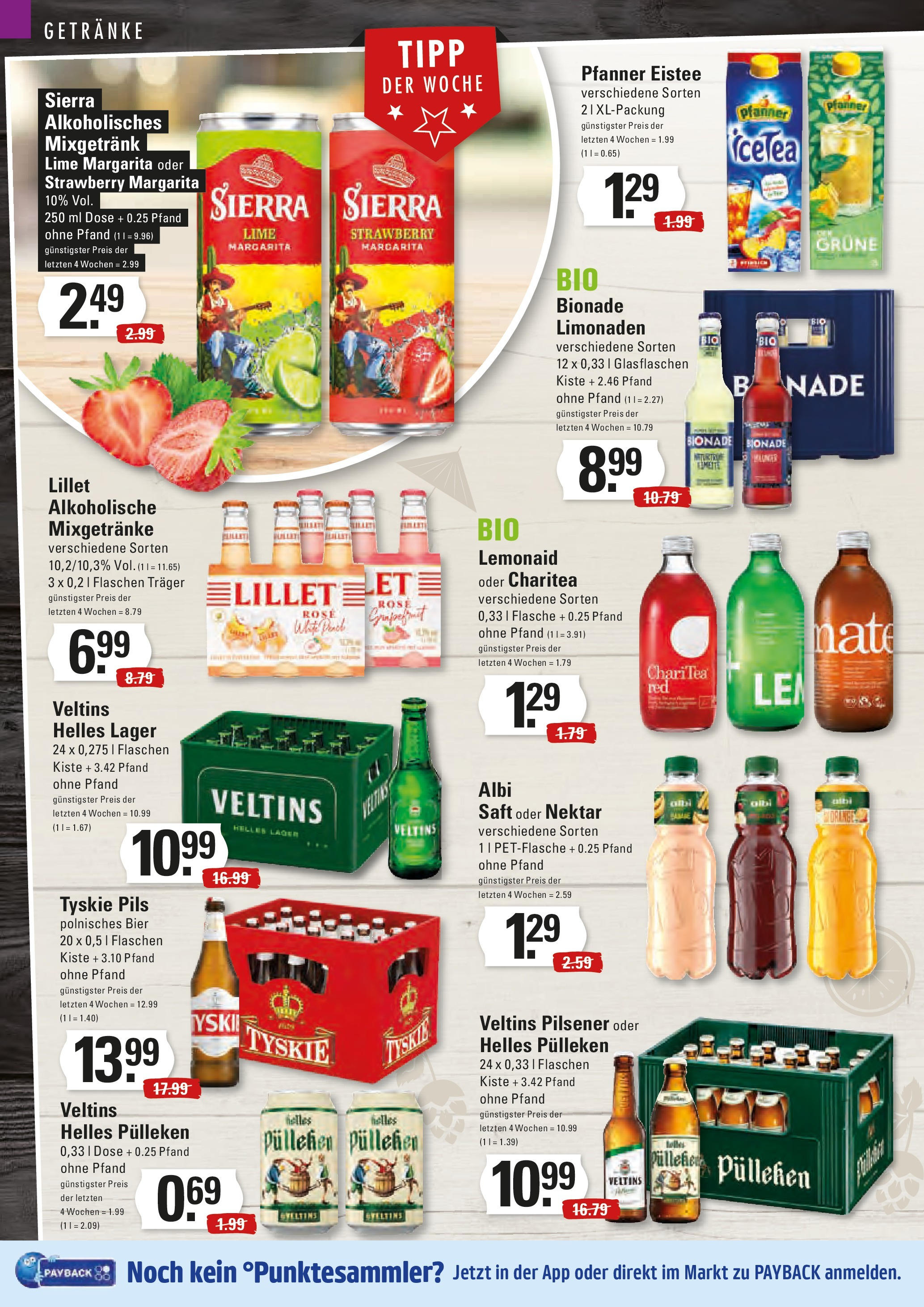 Edeka prospekt Hamburg	 (ab 15.06.2025) » Angebote Online | Seite: 10 | Produkte: Helles pulleken, Bier, Pfanner eistee, Limette