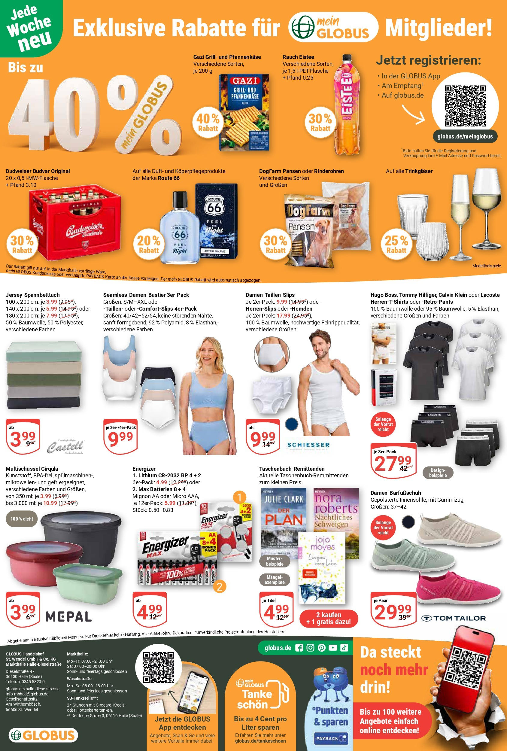 Globus prospekt Halle (saale)	 (ab 15.06.2025) » Angebote online | Seite: 30 | Produkte: Grill, Budweiser, Hugo, Telefon