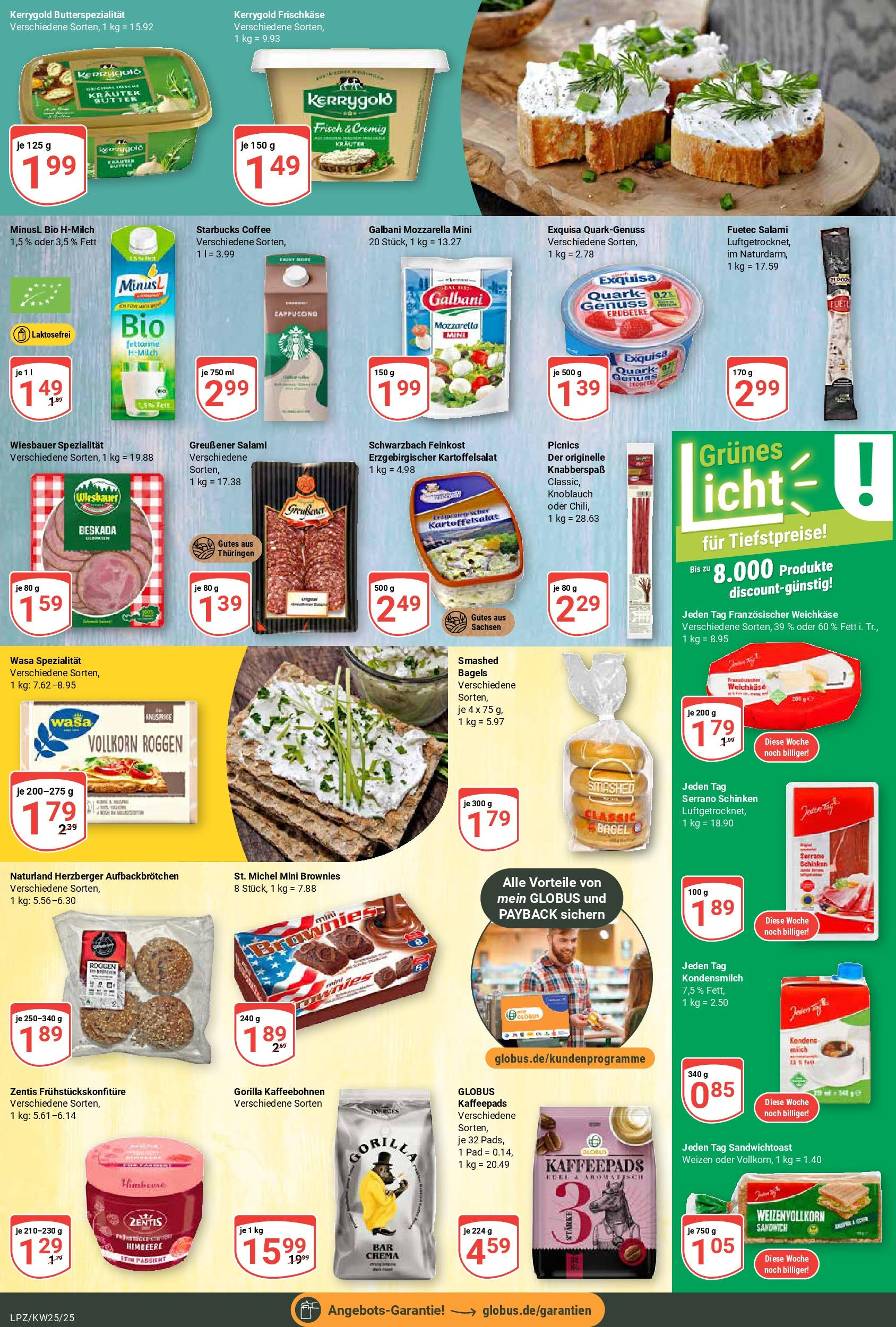 Globus prospekt Leipzig	 (ab 15.06.2025) » Angebote online | Seite: 16 | Produkte: Kaffeepads, Starbucks, Chili, Serrano schinken