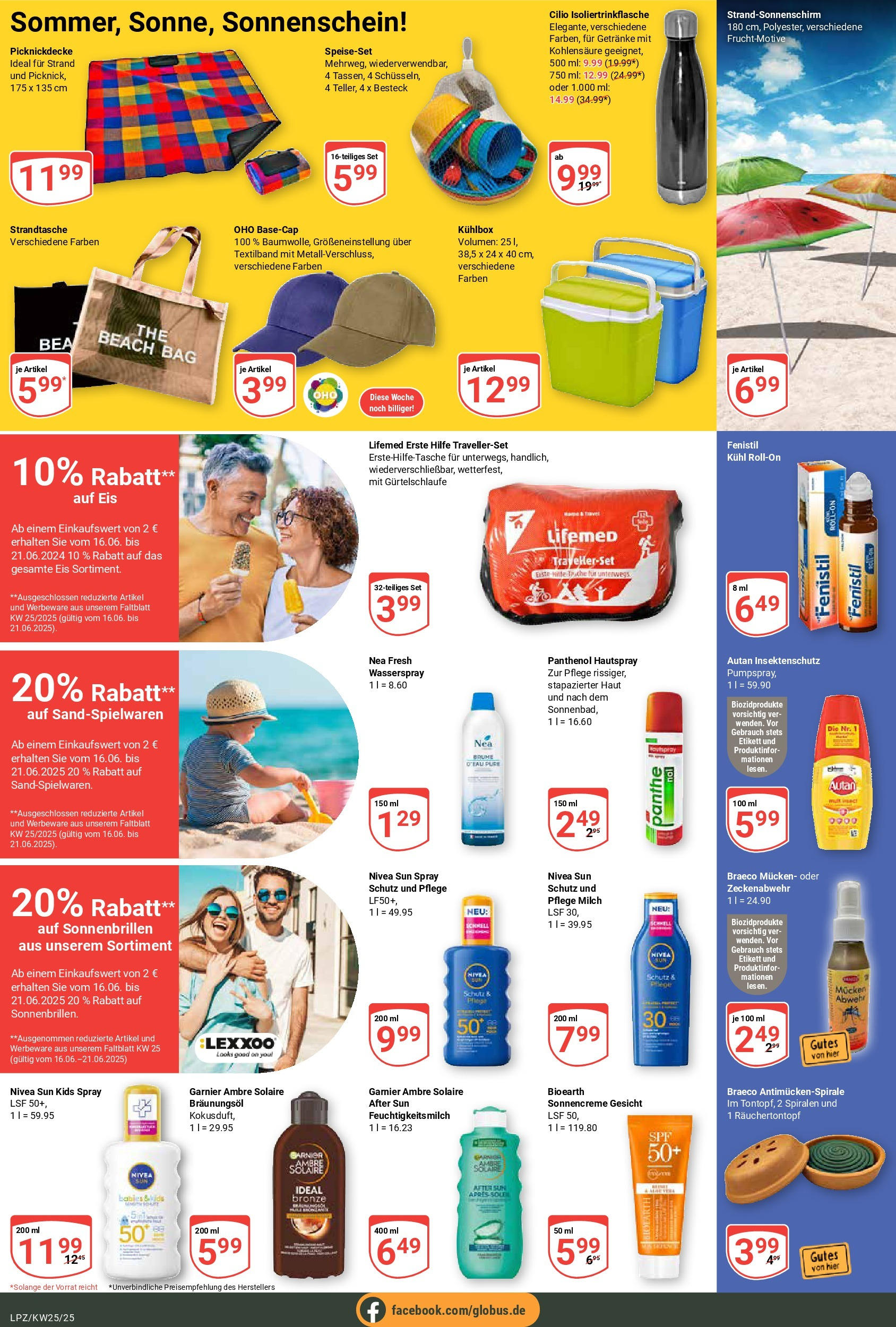 Globus prospekt Leipzig	 (ab 15.06.2025) » Angebote online | Seite: 25 | Produkte: Milch, Box, After Sun, Eis