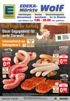 Vorschau von dem Prospekt des Geschäftes Edeka, gültig ab dem 15.06.2025