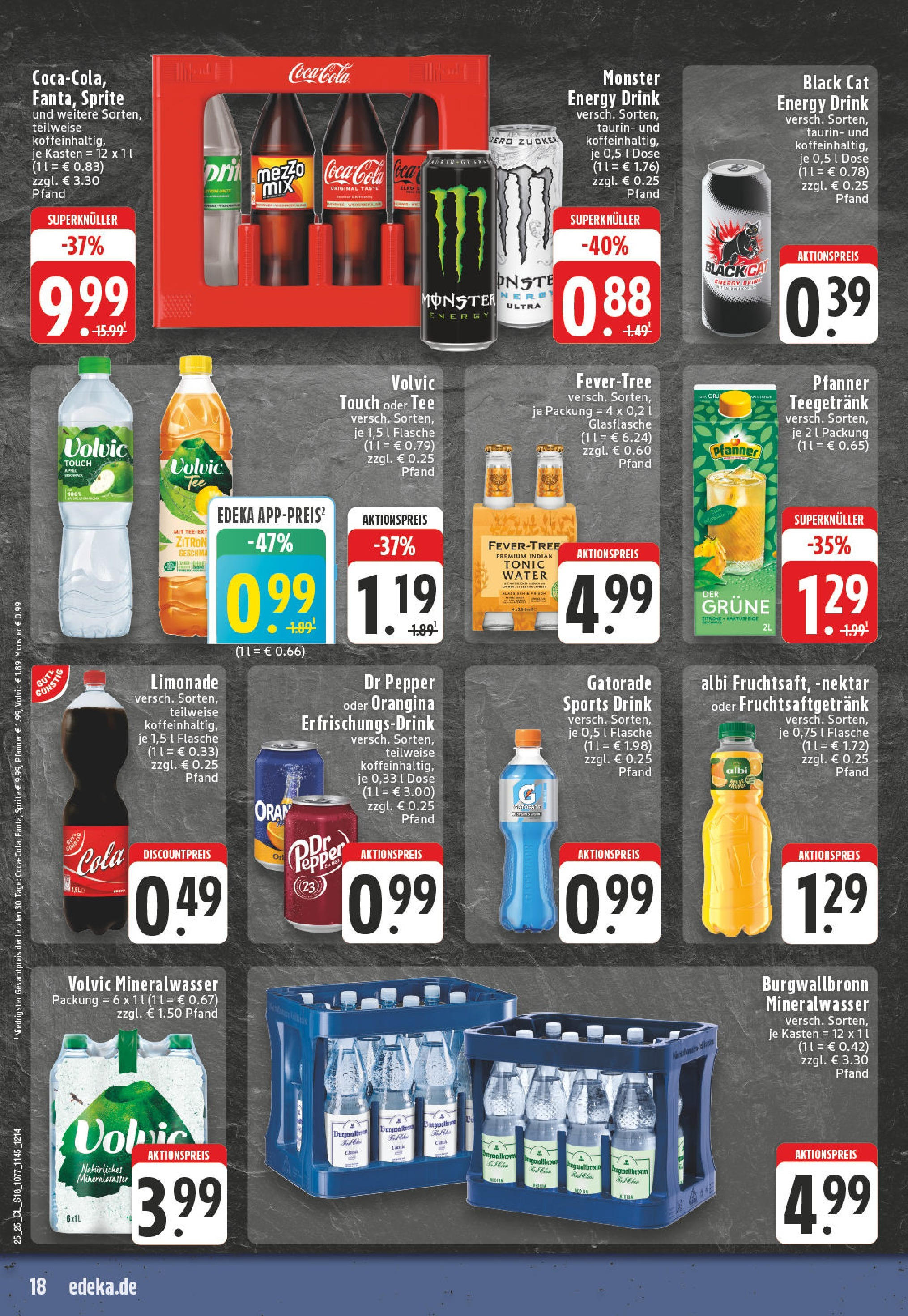 Edeka prospekt Herne	 (ab 15.06.2025) » Angebote Online | Seite: 18 | Produkte: Energy, Volvic touch, Zitrone, Volvic
