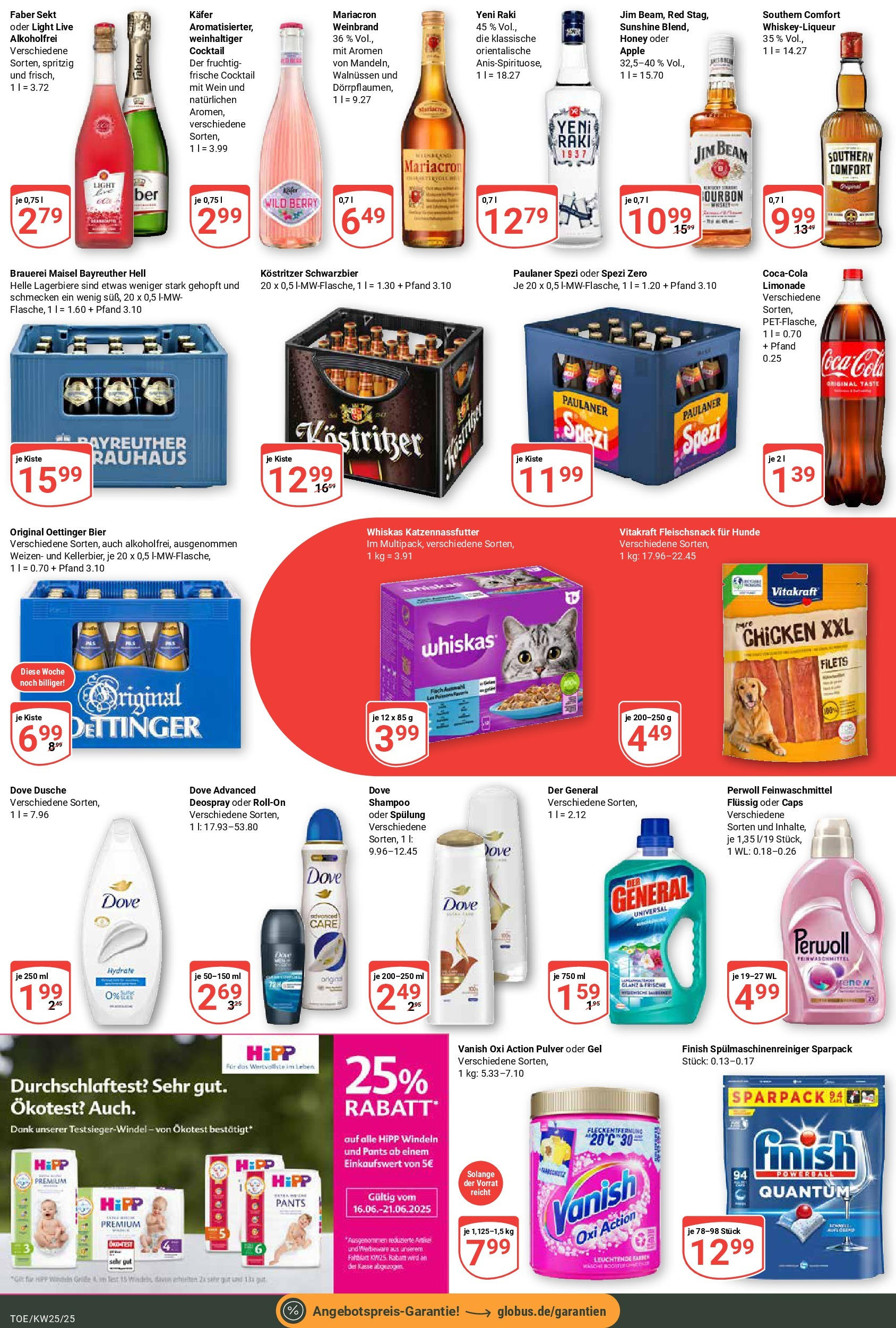 Globus prospekt Tönisvorst	 (ab 15.06.2025) » Angebote online | Seite: 3 | Produkte: Cola, Finish, Fisch, Wein