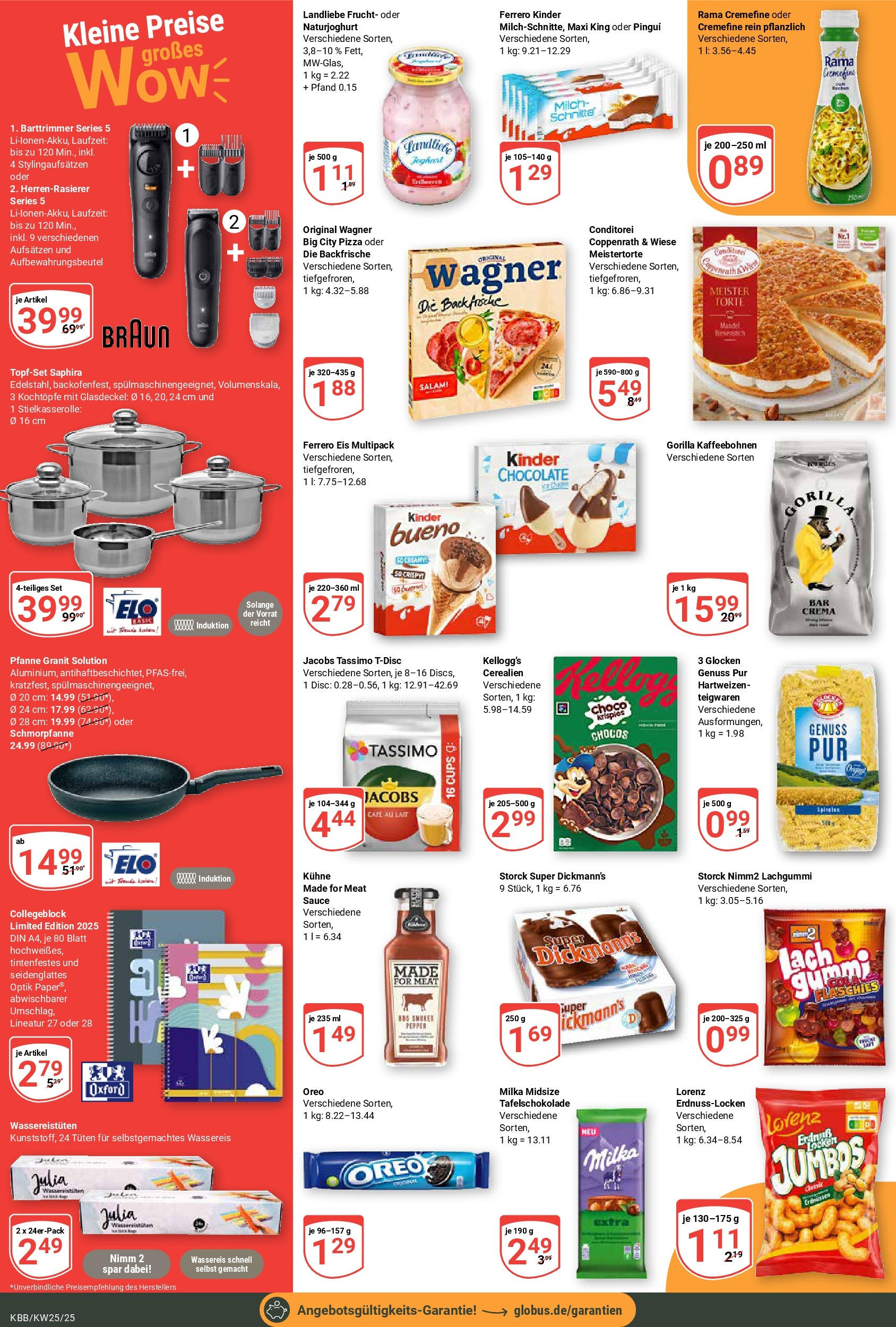 Globus prospekt Koblenz-Bubenheim	 (ab 15.06.2025) » Angebote online | Seite: 2 | Produkte: Milch, Pasta, Salami, Eis