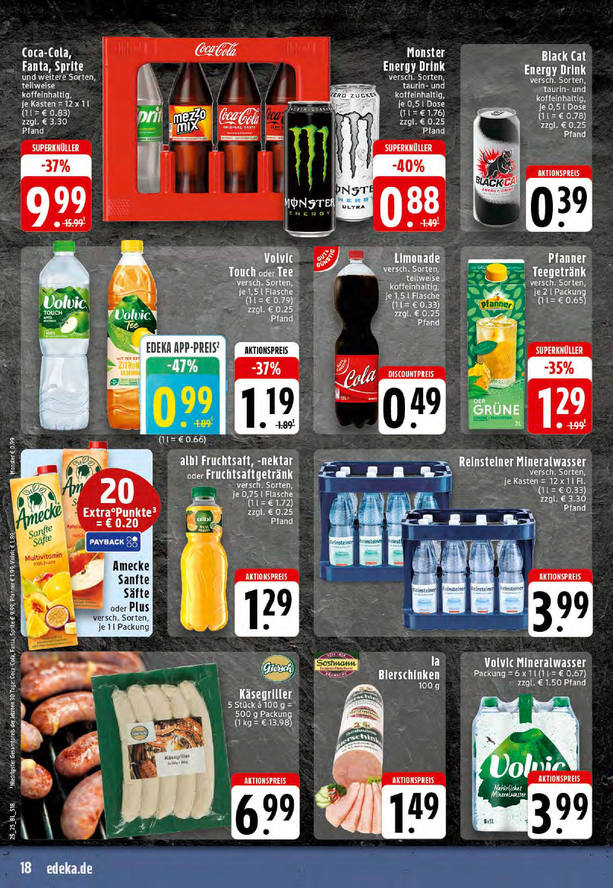 Edeka prospekt Saerbeck	 (ab 15.06.2025) » Angebote Online | Seite: 18 | Produkte: Äpfel, Limonade, Mineralwasser, Zucker