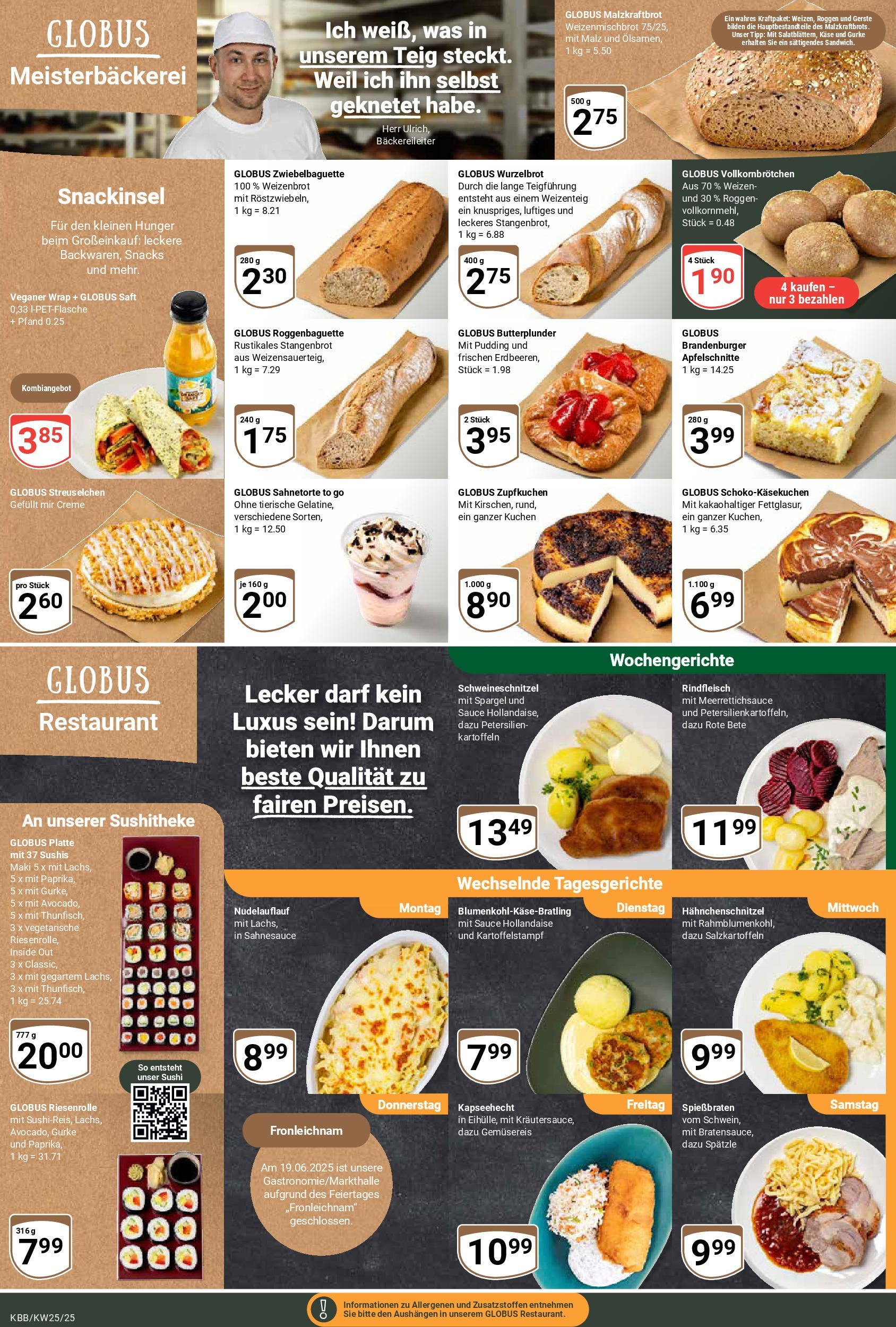Globus prospekt Koblenz-Bubenheim	 (ab 15.06.2025) » Angebote online | Seite: 6 | Produkte: Baguette, Spargel, Apple, Creme