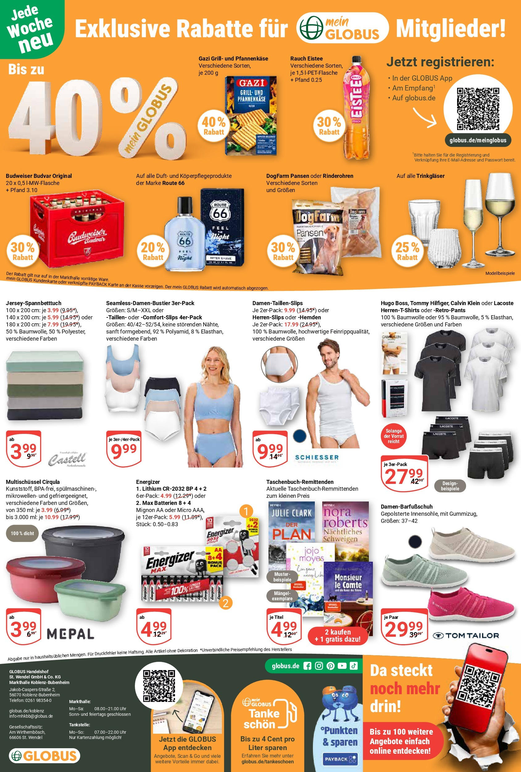 Globus prospekt Koblenz-Bubenheim	 (ab 15.06.2025) » Angebote online | Seite: 18 | Produkte: Budweiser, Hugo, Telefon, Uhr