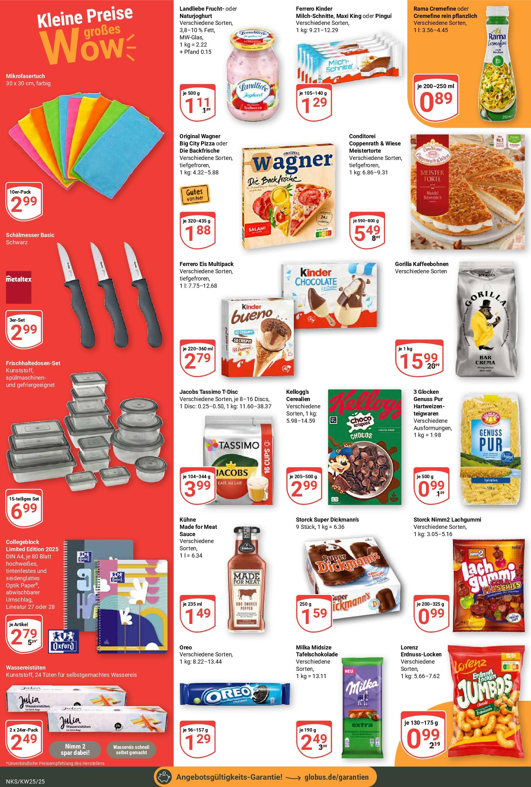Globus prospekt Neunkirchen	 (ab 15.06.2025) » Angebote online | Seite: 2 | Produkte: Milch, Kellogg's, Pasta, Tassimo